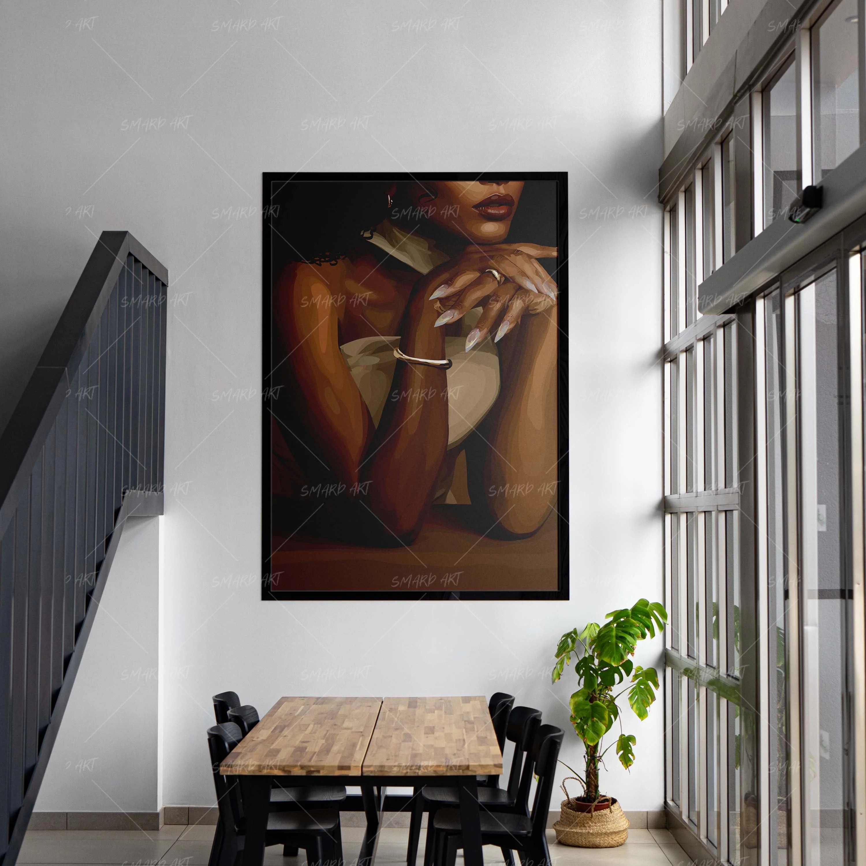 Butter Dripped-wall art print featuring decorative artistic design suitable for living rooms, offices, and schools by SmardArt. Elevate your space with Black wall art that speaks to culture, identity, and creativity. At Smard, we celebrate artistry made with melanin, bringing powerful and inspiring designs to life.