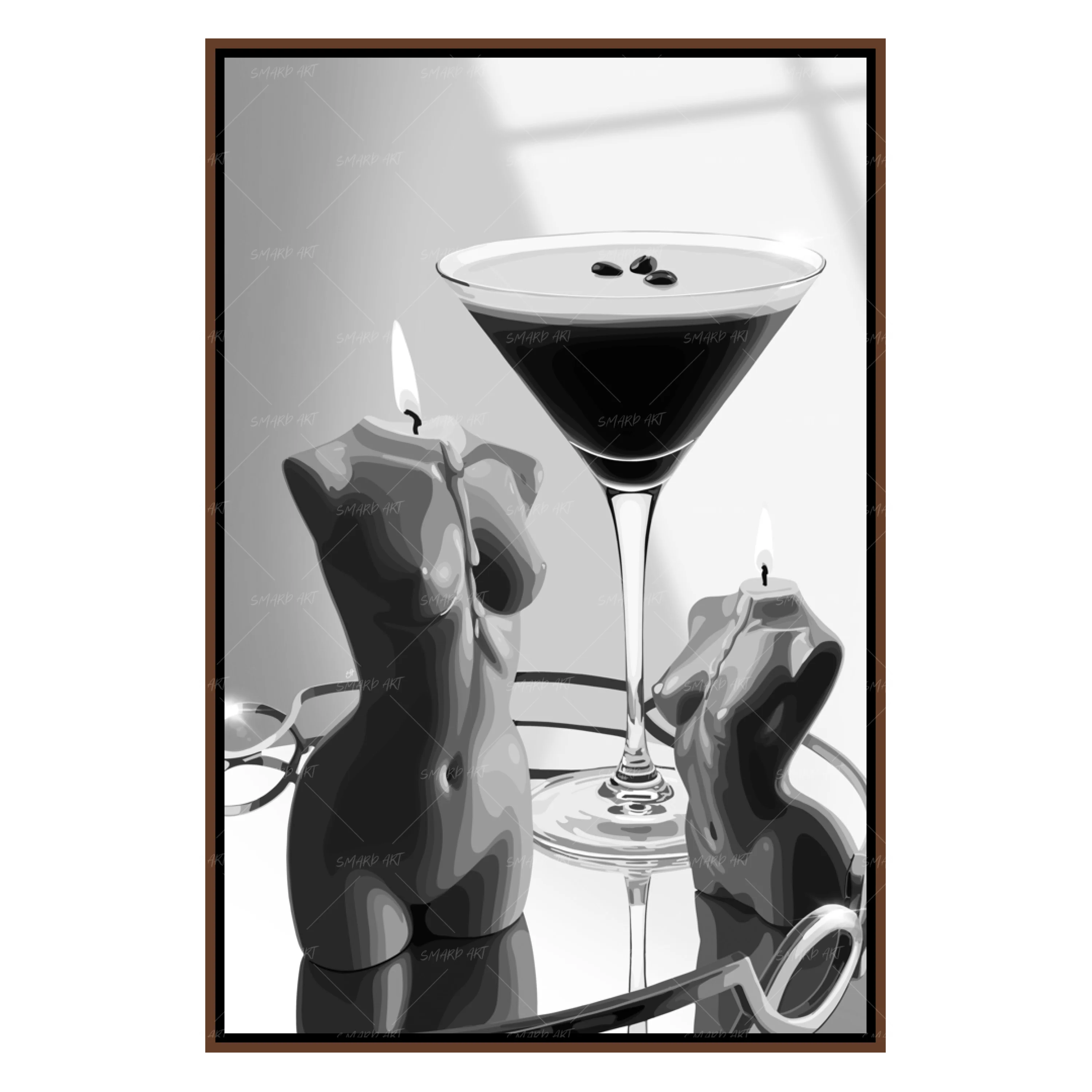 Dark Roast Soft Curves B&W-Smard