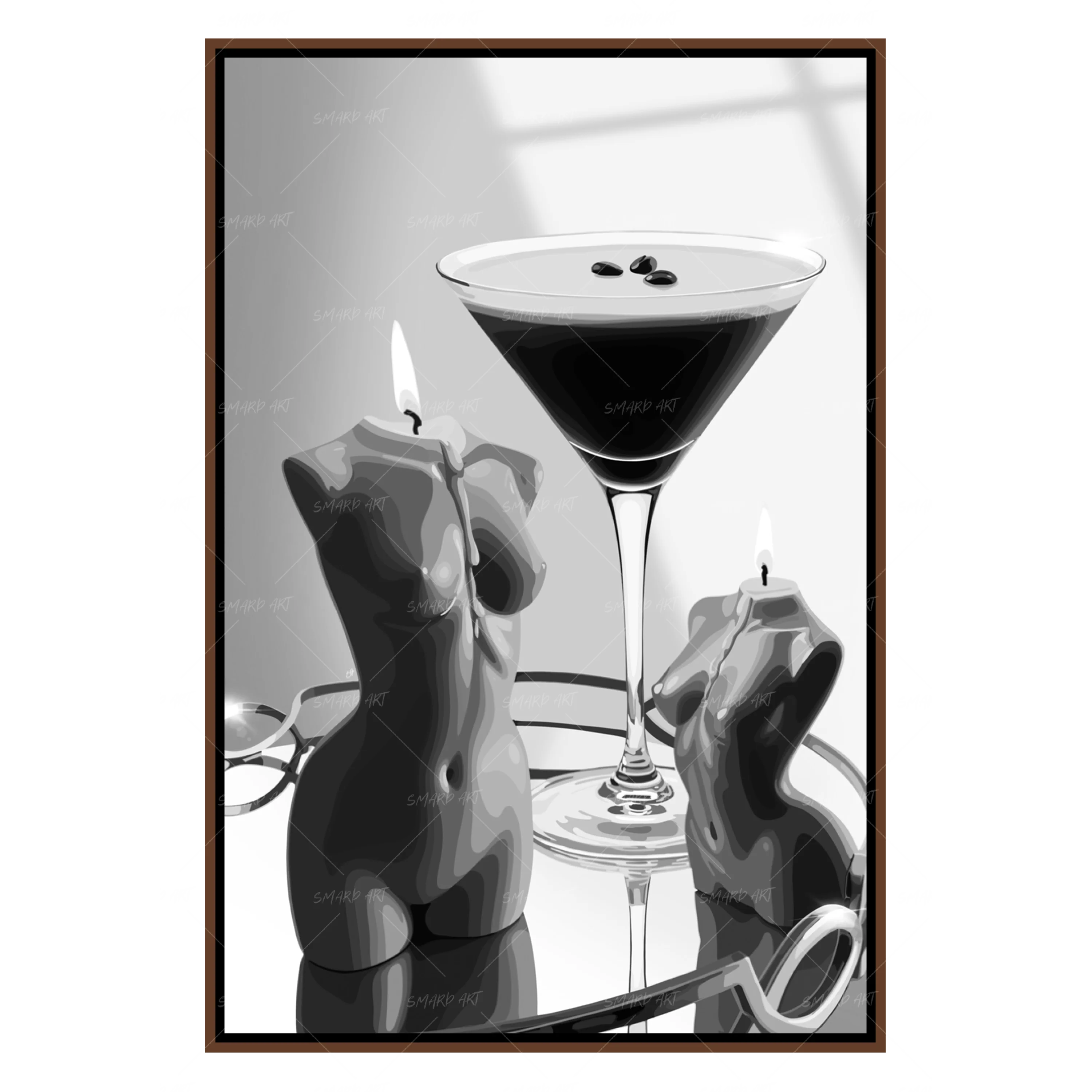 Dark Roast Soft Curves B&W-Smard