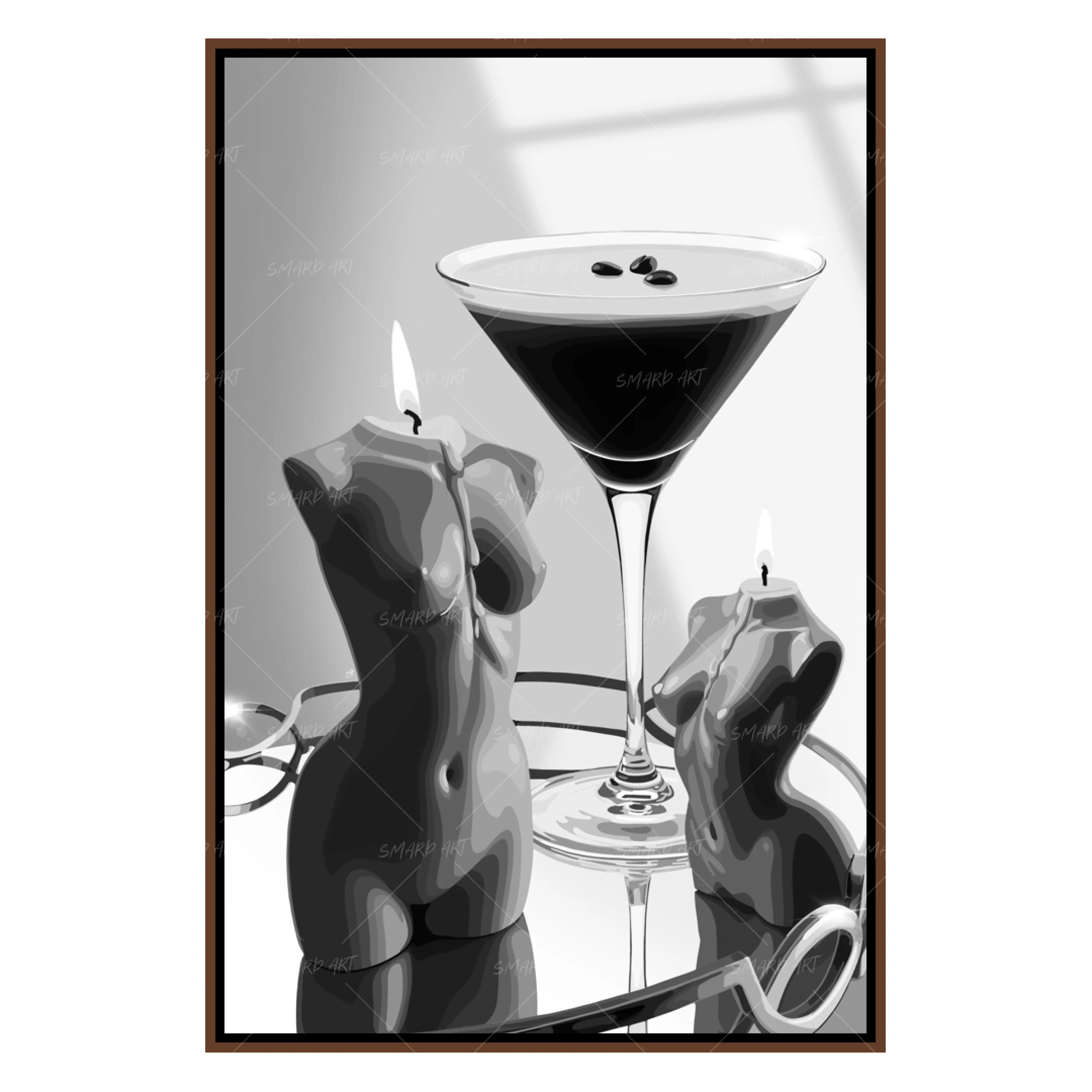 Dark Roast Soft Curves B&W-Smard