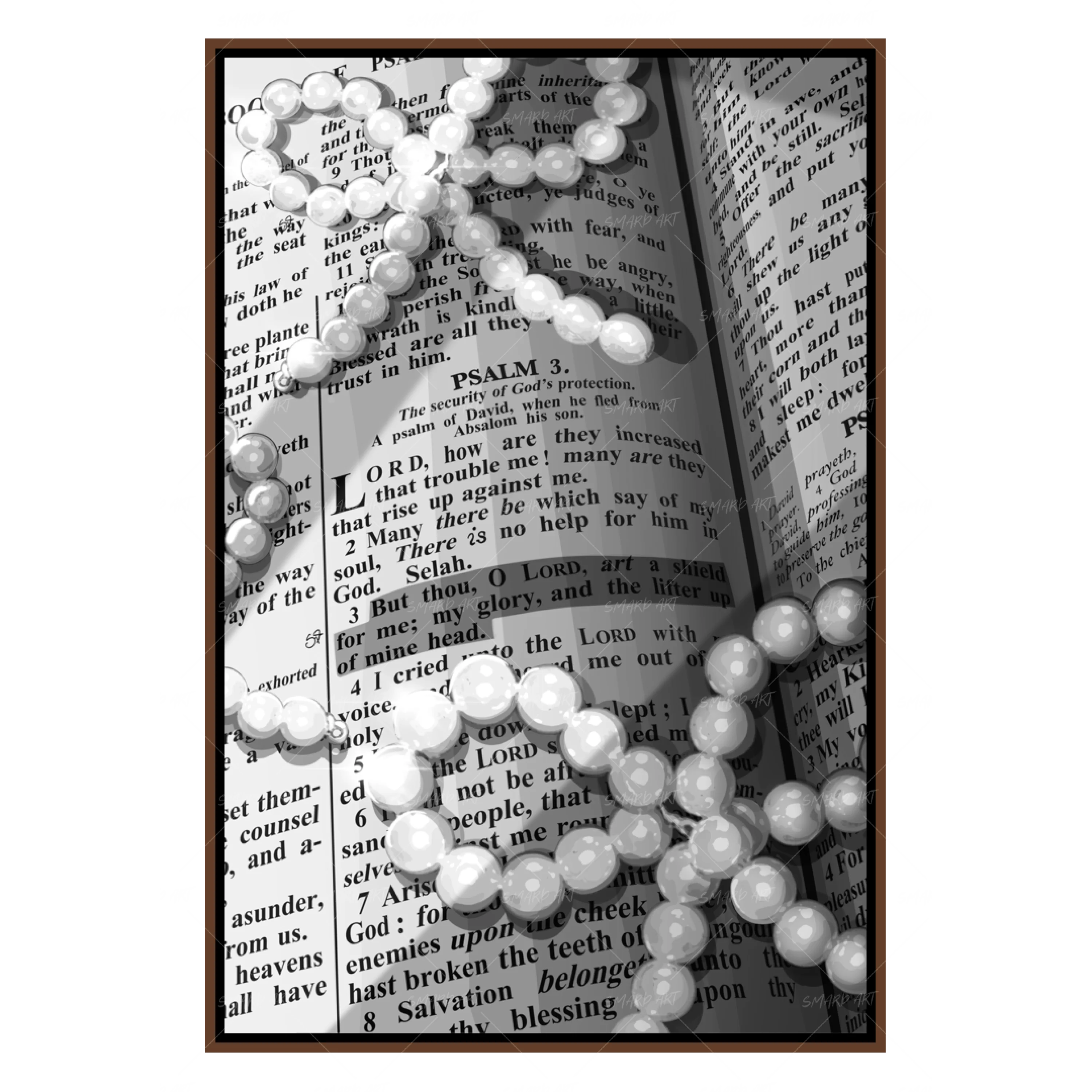 Surrounded By Grace B&W-Smard