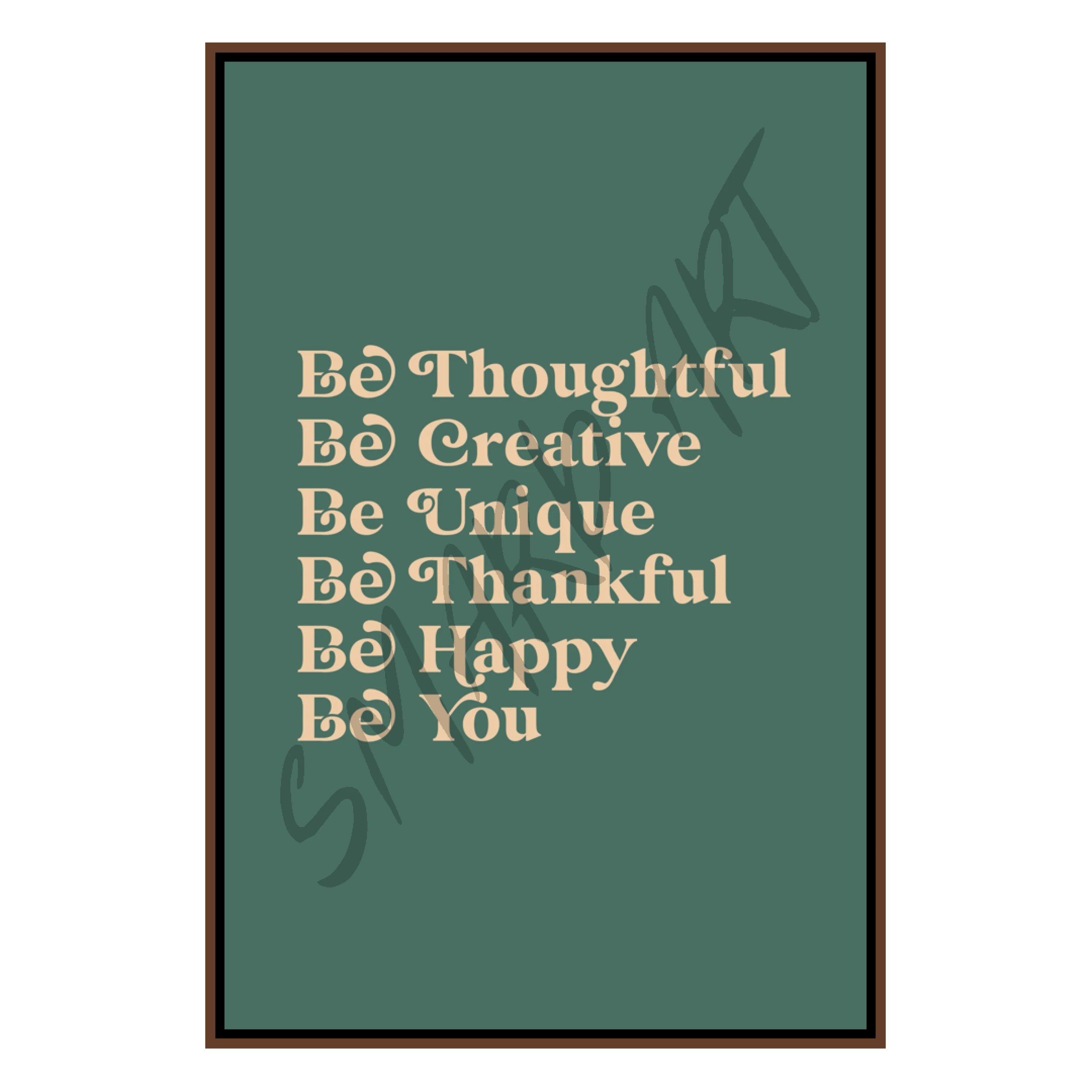Be Thoughtful (Smard X Anaya) Wall Art