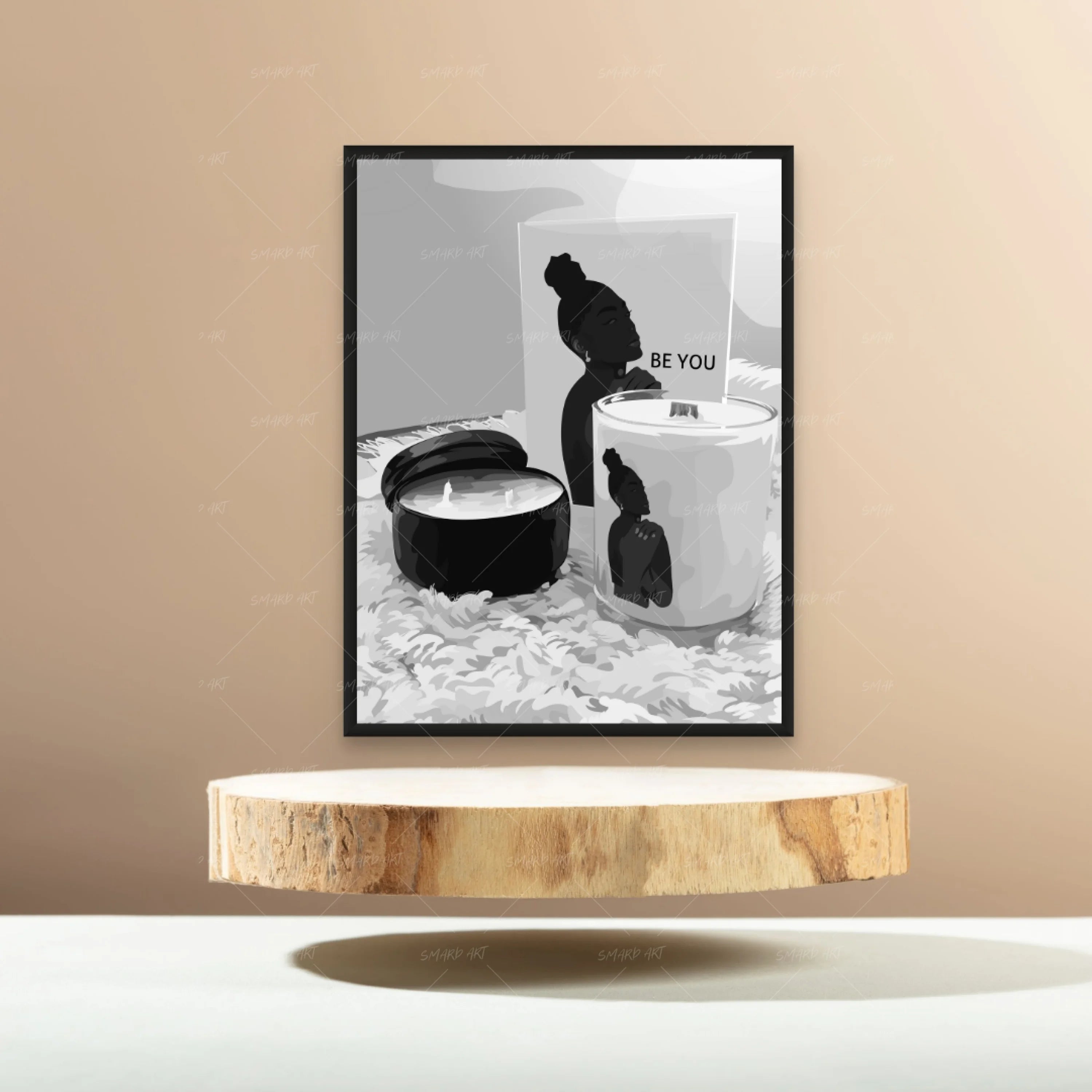 Candle Lover B&W-Smard