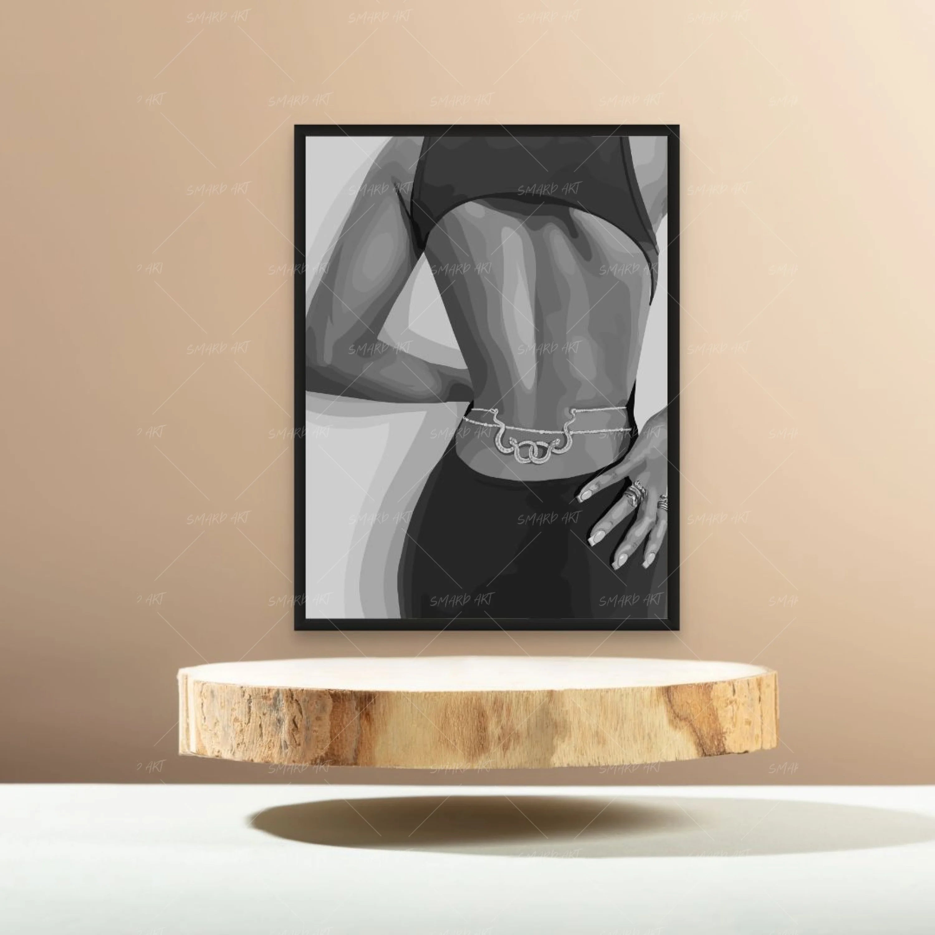 Belly Chain V B&W-Smard