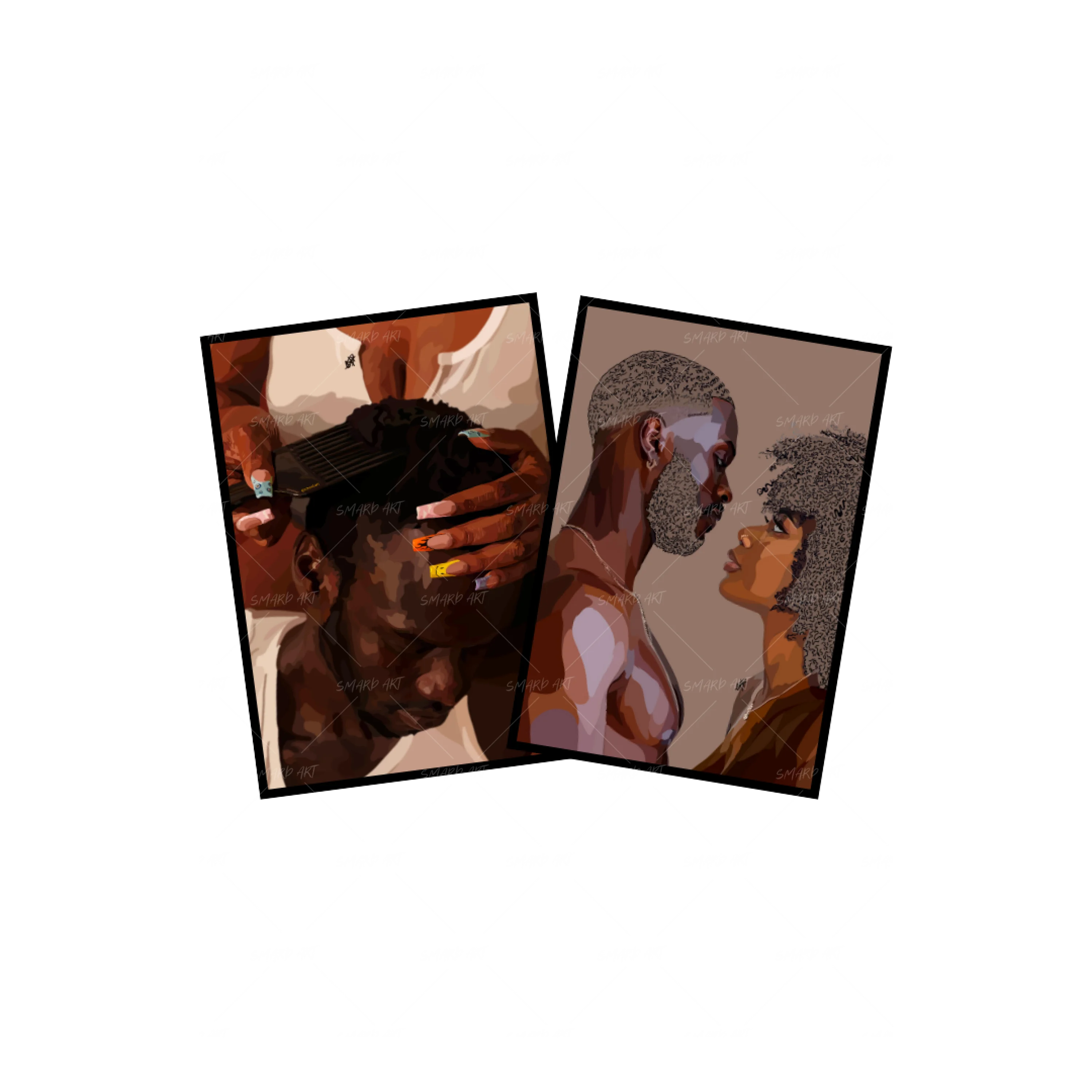 Art Print Bundle : Black Love III + B Love II