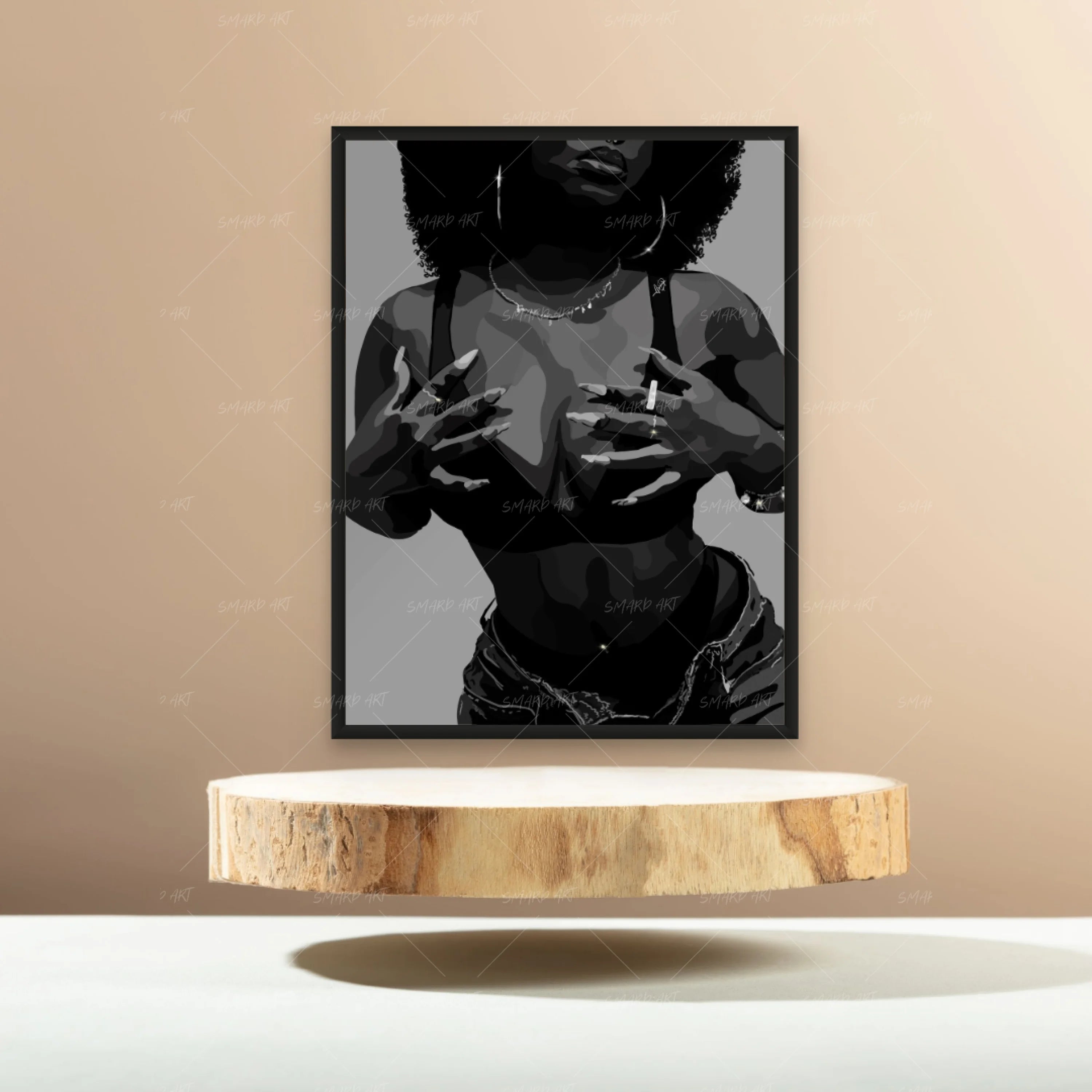 A Black Woman B&W-Smard