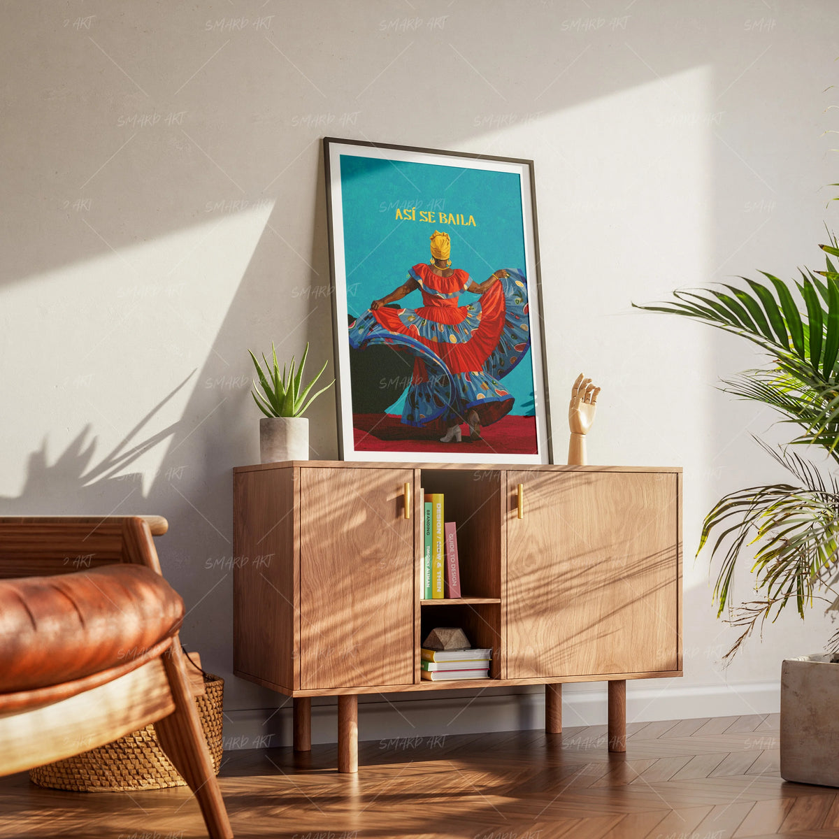Bomba y Plena-wall art print featuring decorative artistic design suitable for living rooms, offices, and schools by SmardArt. Elevate your space with Black wall art that speaks to culture, identity, and creativity. At Smard, we celebrate artistry made with melanin, bringing powerful and inspiring designs to life.