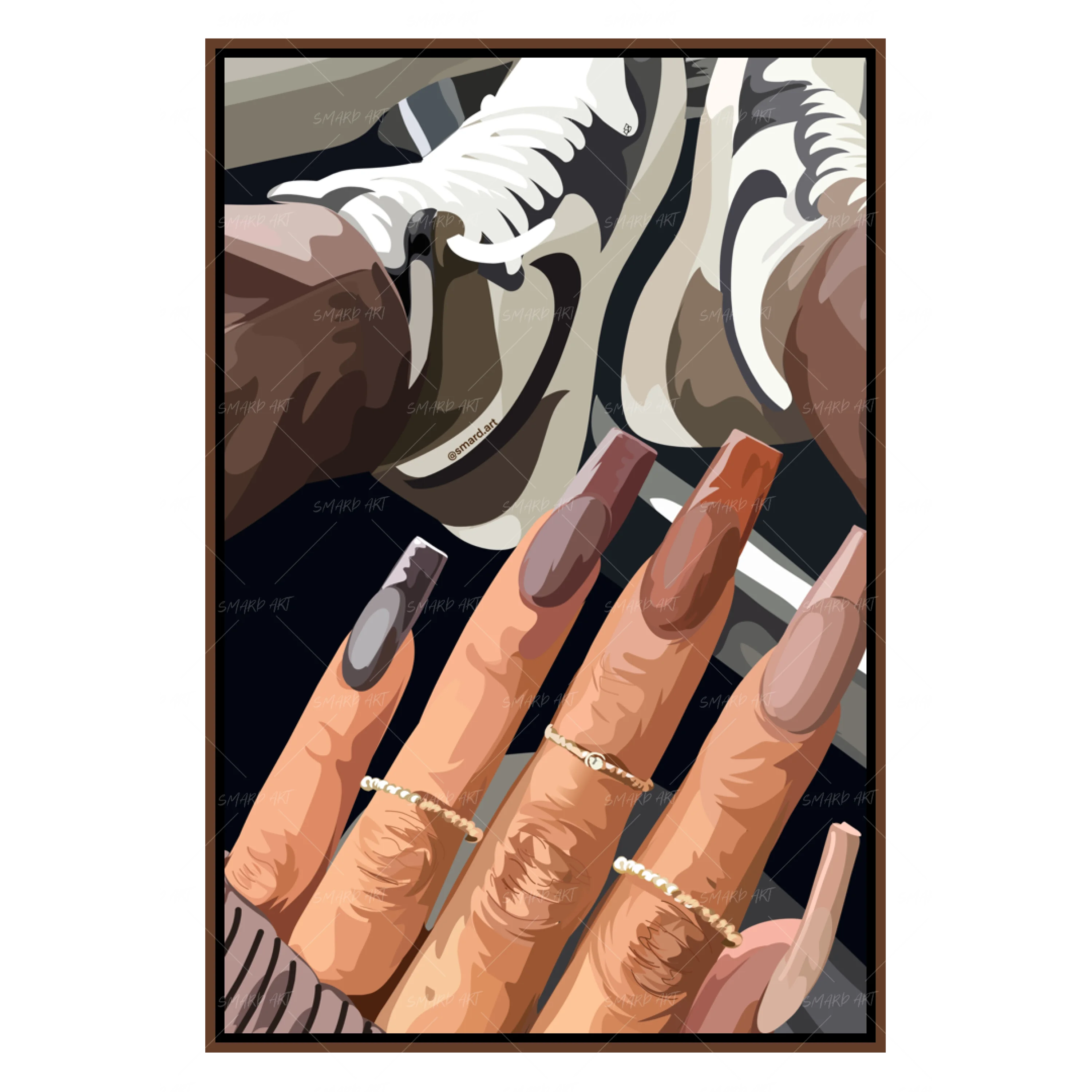 Brown Nails II-Smard