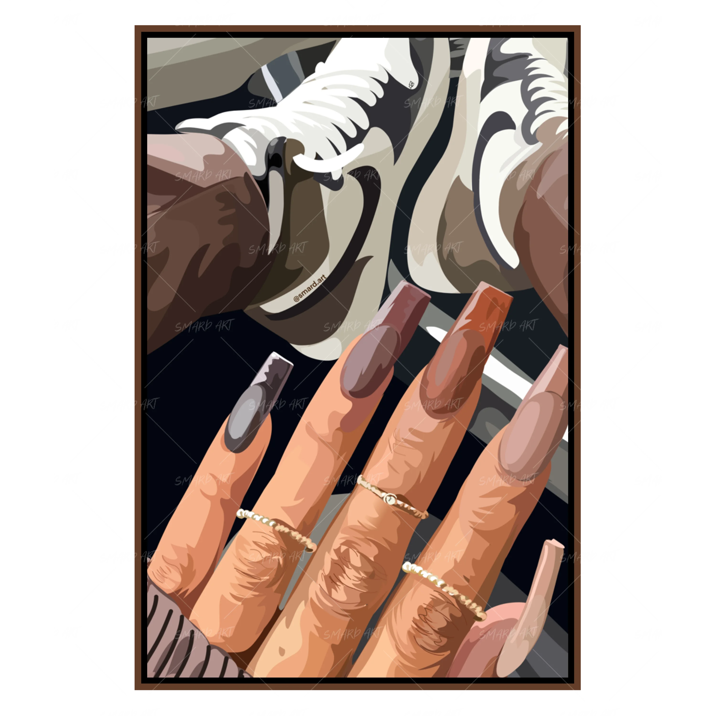 Brown Nails II-Smard