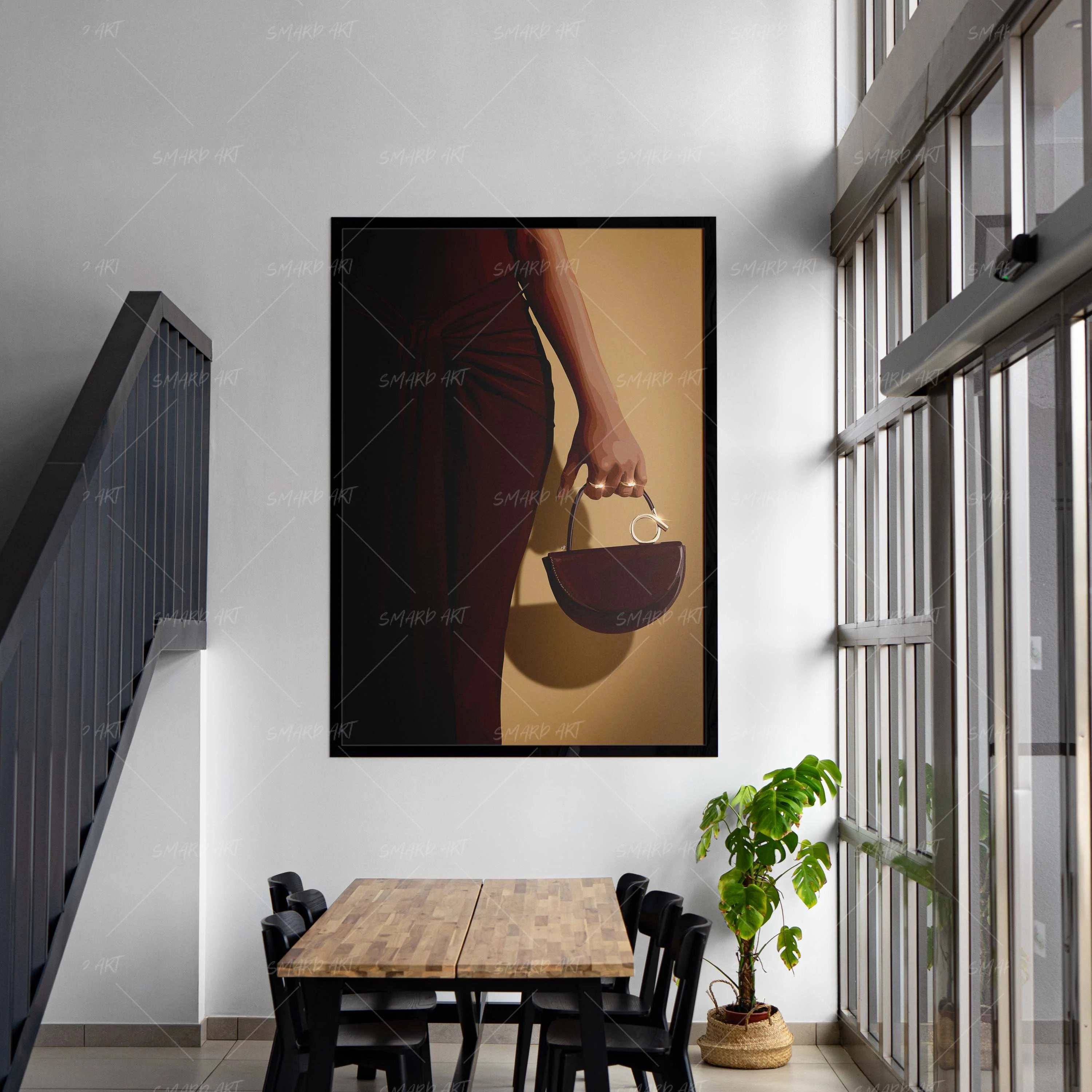 Carry Me-wall art print featuring decorative artistic design suitable for living rooms, offices, and schools by SmardArt. Elevate your space with Black wall art that speaks to culture, identity, and creativity. At Smard, we celebrate artistry made with melanin, bringing powerful and inspiring designs to life.