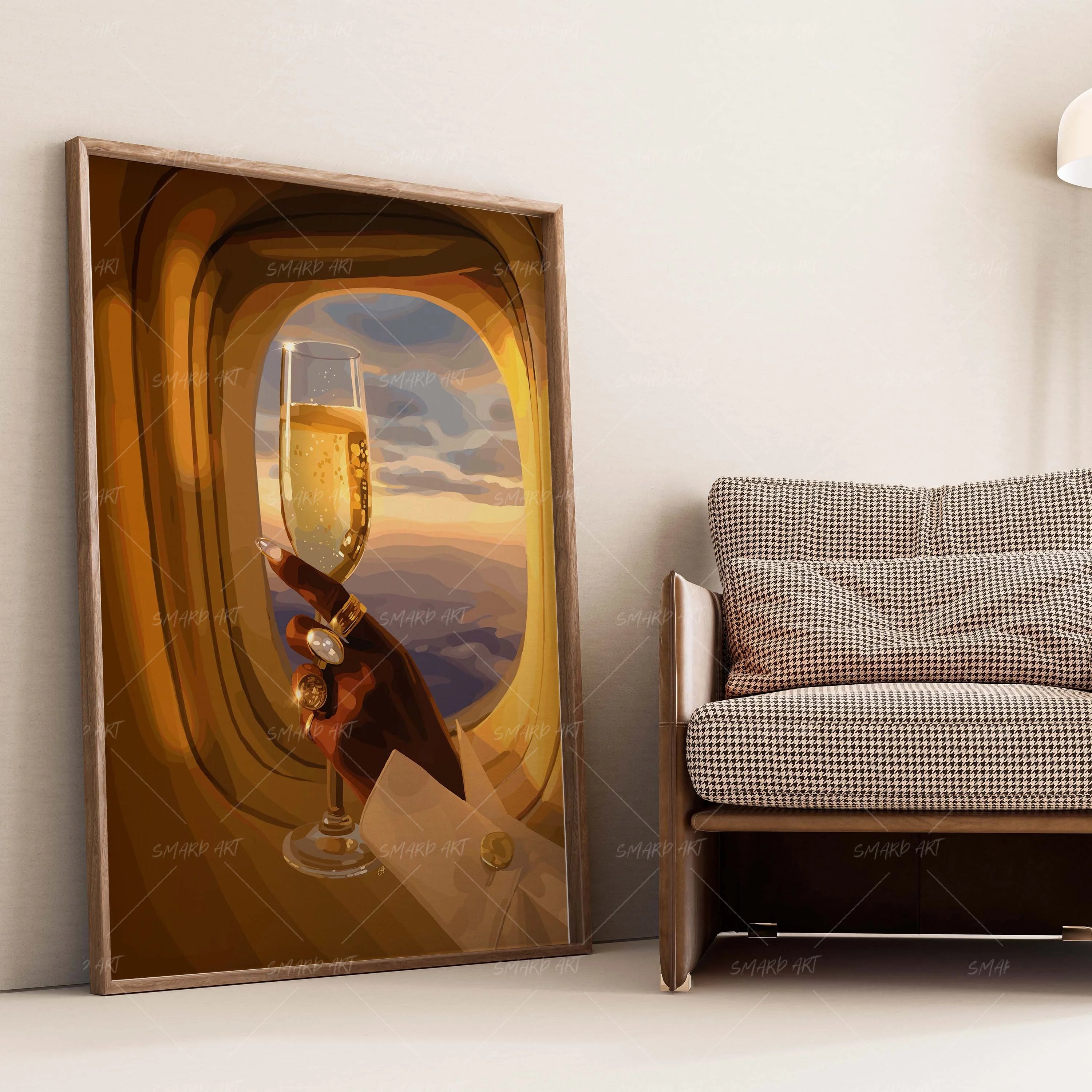 Catchin' Flight-wall art print featuring decorative artistic design suitable for living rooms, offices, and schools by SmardArt. Elevate your space with Black wall art that speaks to culture, identity, and creativity. At Smard, we celebrate artistry made with melanin, bringing powerful and inspiring designs to life.