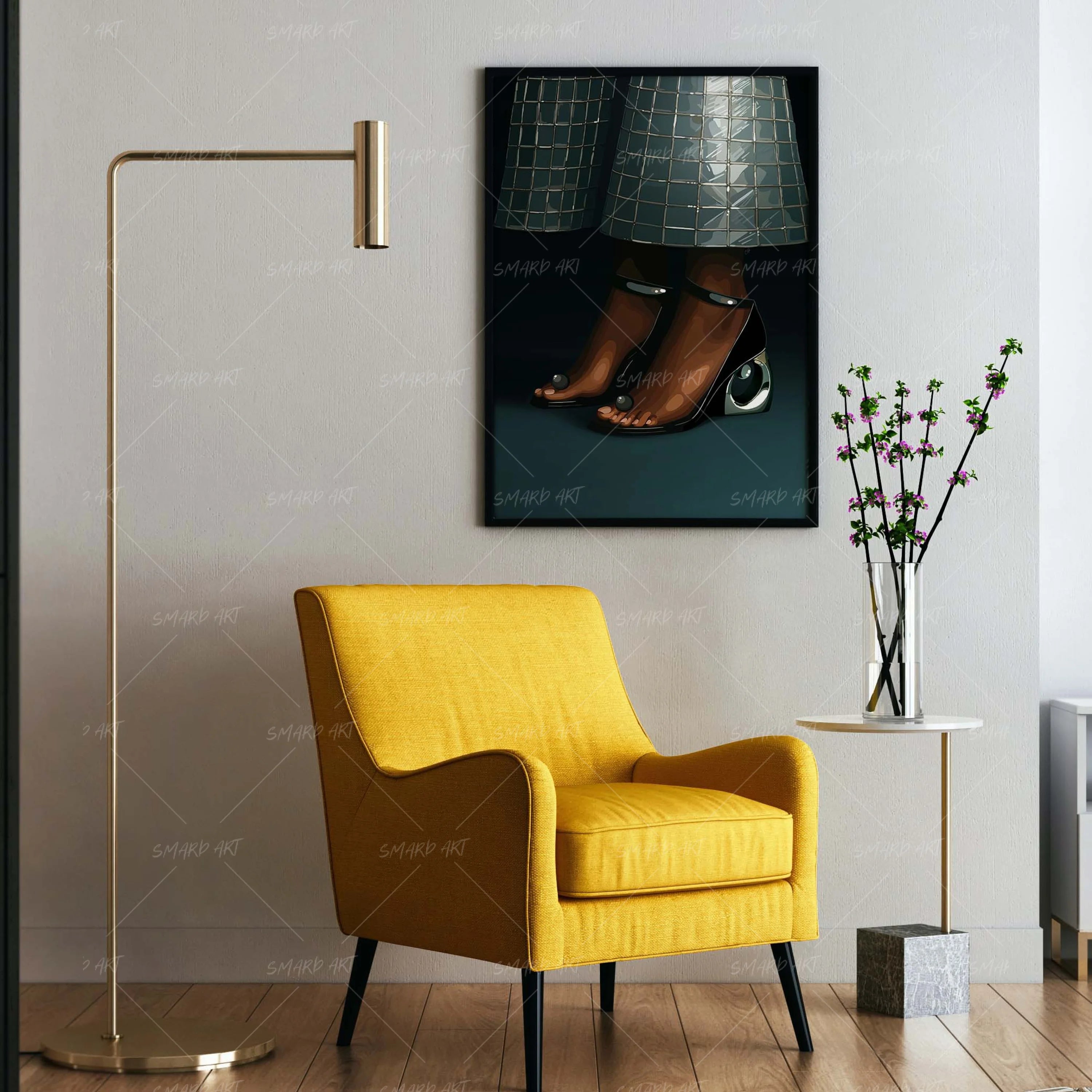 Chrome Fit-wall art print featuring decorative artistic design suitable for living rooms, offices, and schools by SmardArt. Elevate your space with Black wall art that speaks to culture, identity, and creativity. At Smard, we celebrate artistry made with melanin, bringing powerful and inspiring designs to life.