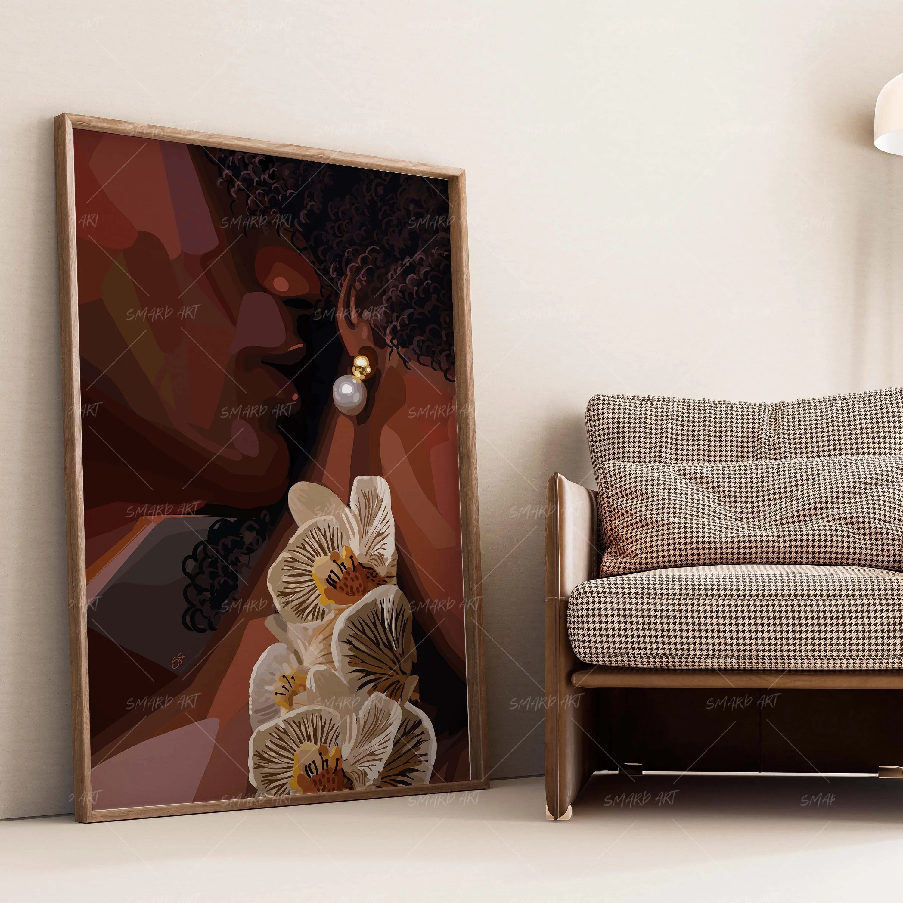 Closer Still-wall art print featuring decorative artistic design suitable for living rooms, offices, and schools by SmardArt. Elevate your space with Black wall art that speaks to culture, identity, and creativity. At Smard, we celebrate artistry made with melanin, bringing powerful and inspiring designs to life.