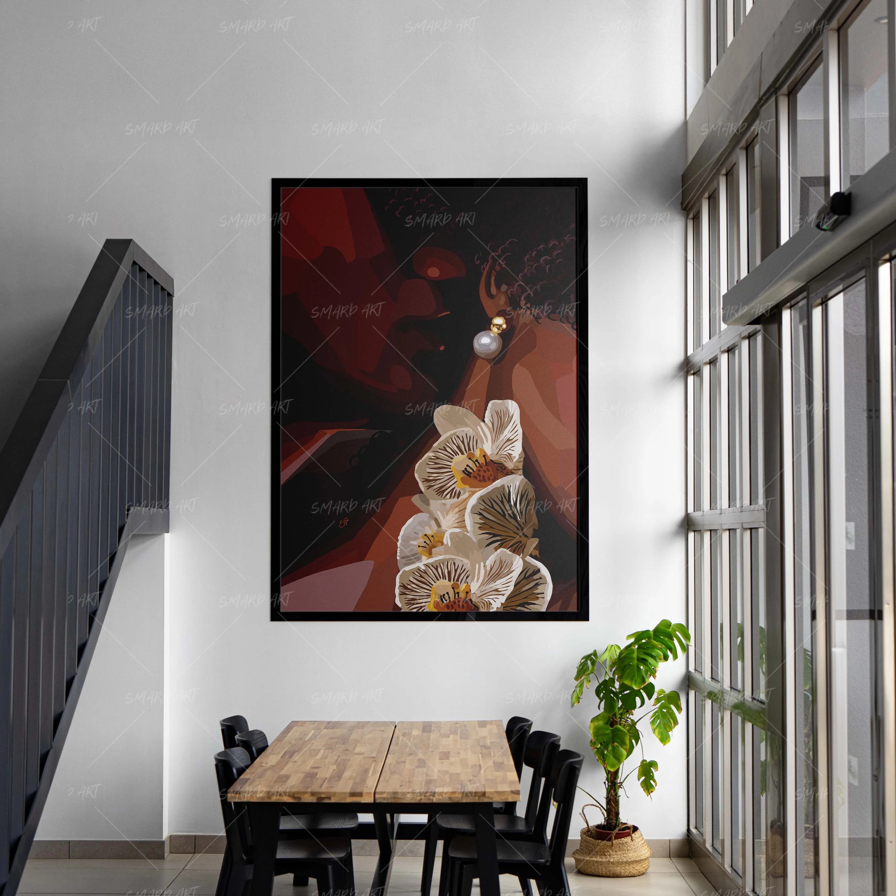 Closer Still-wall art print featuring decorative artistic design suitable for living rooms, offices, and schools by SmardArt. Elevate your space with Black wall art that speaks to culture, identity, and creativity. At Smard, we celebrate artistry made with melanin, bringing powerful and inspiring designs to life.