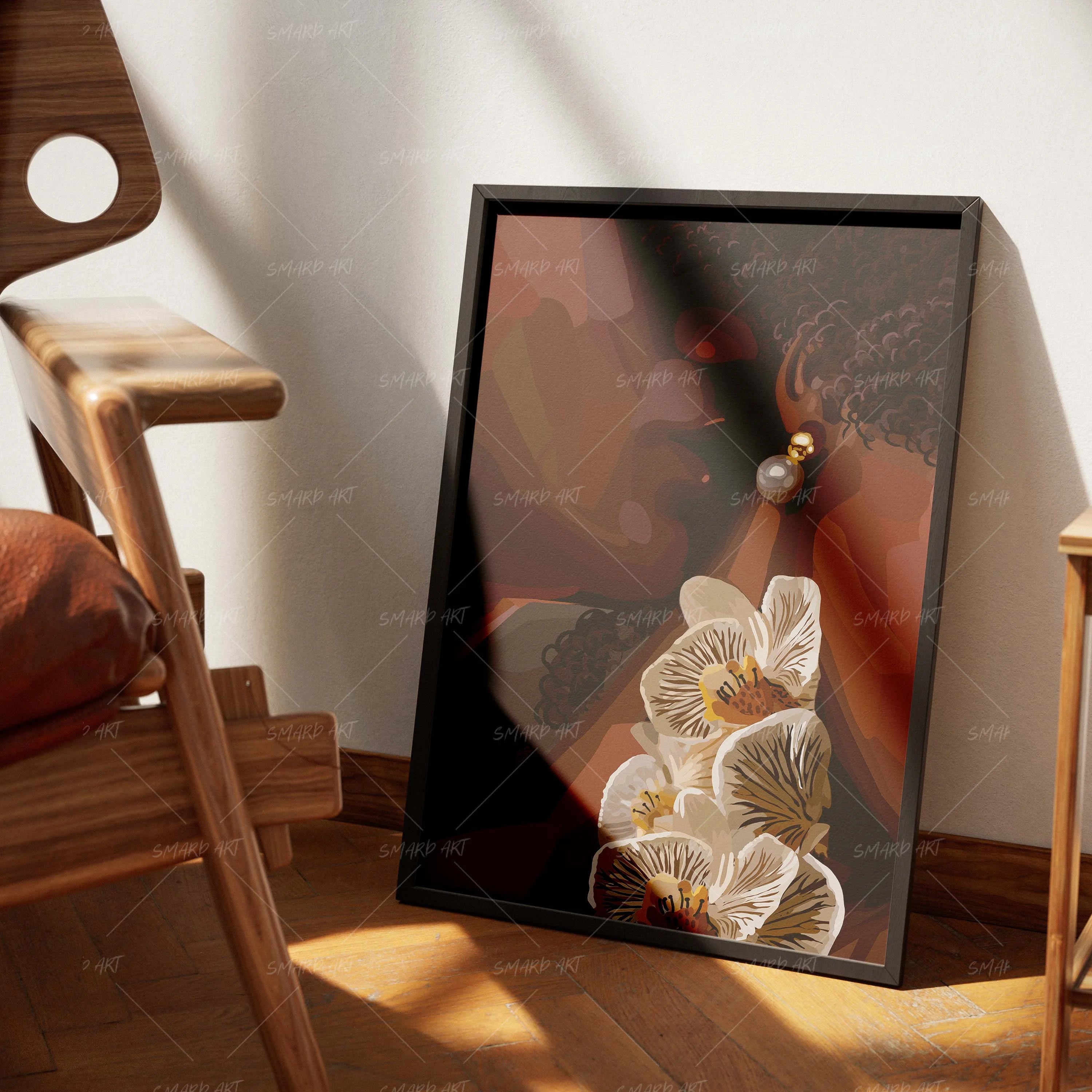 Closer Still-wall art print featuring decorative artistic design suitable for living rooms, offices, and schools by SmardArt. Elevate your space with Black wall art that speaks to culture, identity, and creativity. At Smard, we celebrate artistry made with melanin, bringing powerful and inspiring designs to life.
