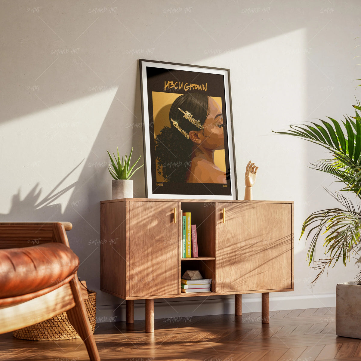 College Accessories-wall art print featuring decorative artistic design suitable for living rooms, offices, and schools by SmardArt. Elevate your space with Black wall art that speaks to culture, identity, and creativity. At Smard, we celebrate artistry made with melanin, bringing powerful and inspiring designs to life.