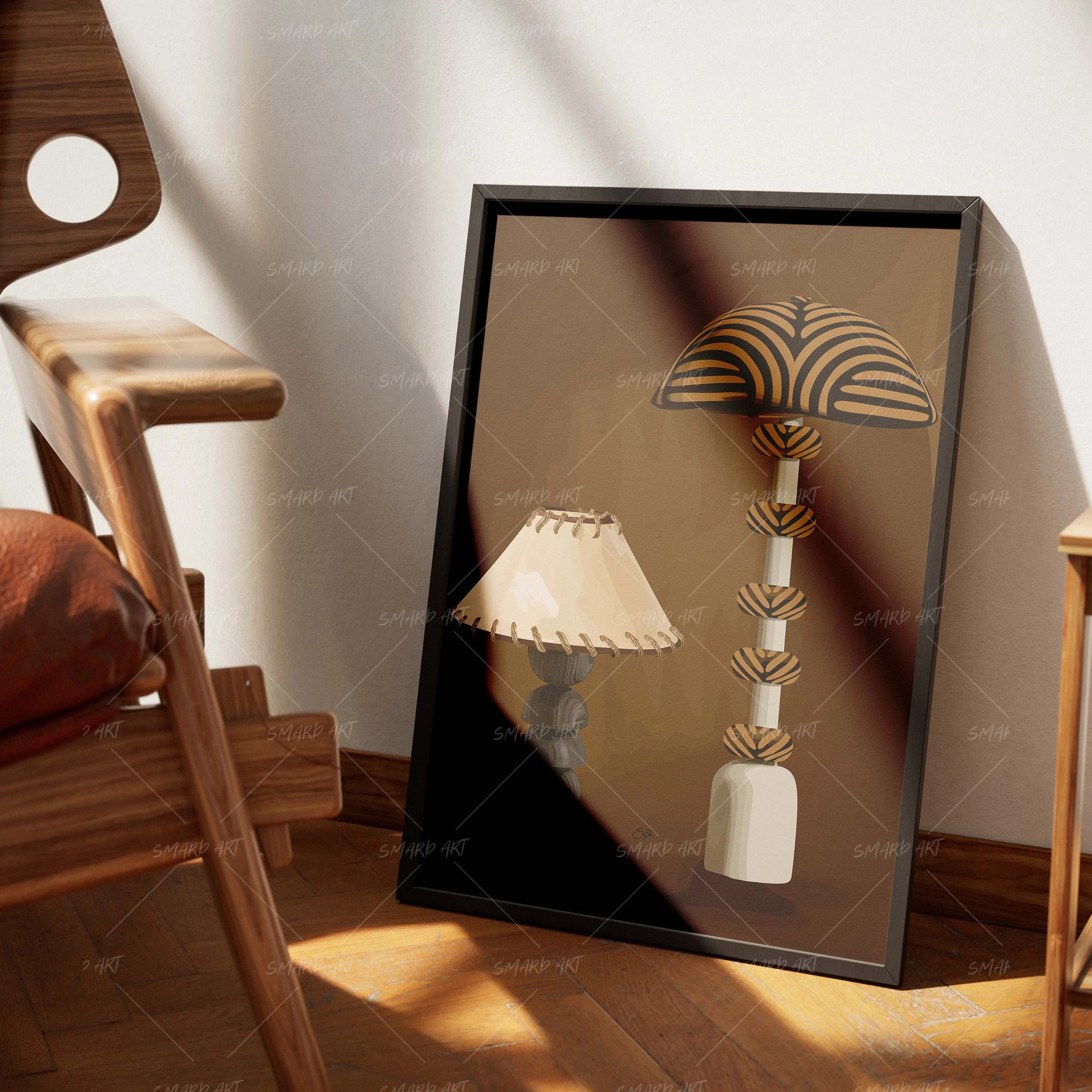 Crafted Lights-wall art print featuring decorative artistic design suitable for living rooms, offices, and schools by SmardArt. Elevate your space with Black wall art that speaks to culture, identity, and creativity. At Smard, we celebrate artistry made with melanin, bringing powerful and inspiring designs to life.