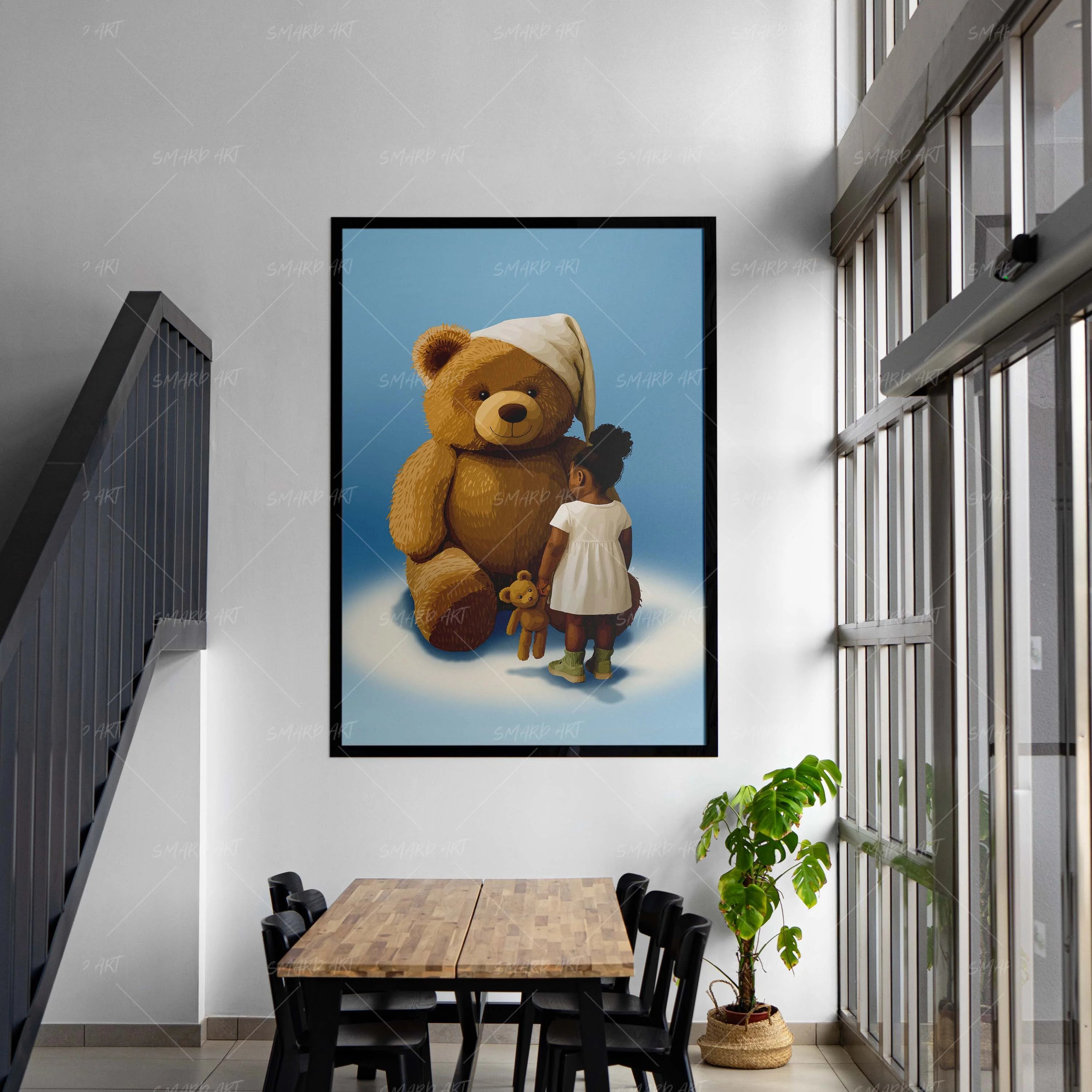 Cuddle Scale-wall art print featuring decorative artistic design suitable for living rooms, offices, and schools by SmardArt. Elevate your space with Black wall art that speaks to culture, identity, and creativity. At Smard, we celebrate artistry made with melanin, bringing powerful and inspiring designs to life.