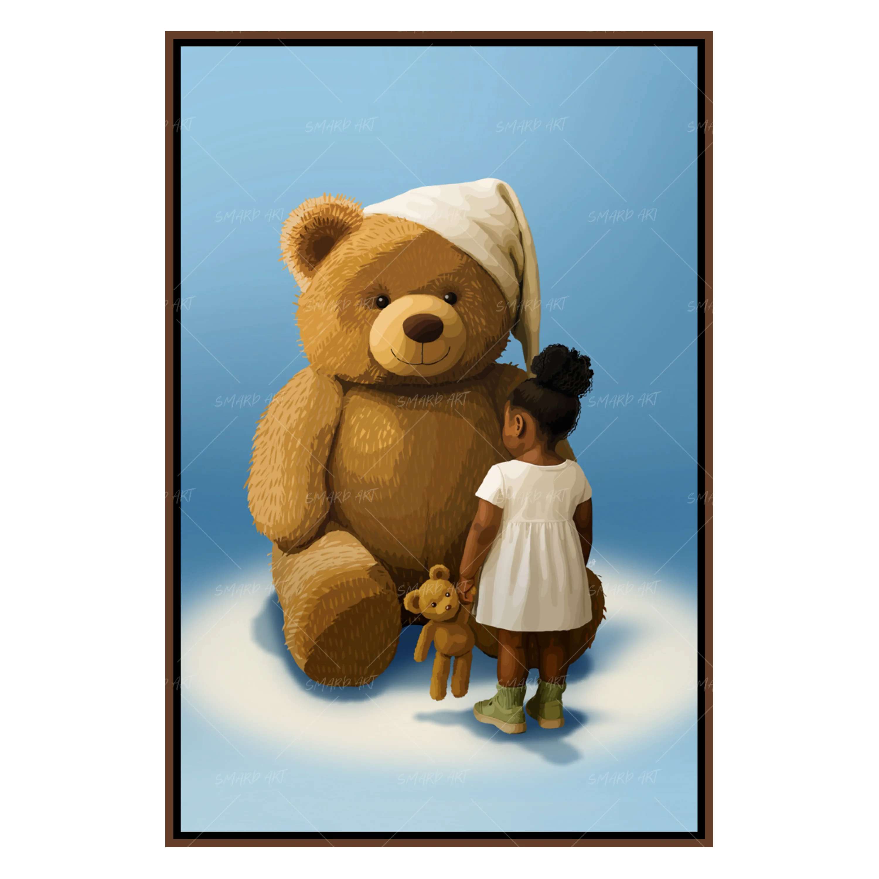 Cuddle Scale-wall art print featuring decorative artistic design suitable for living rooms, offices, and schools by SmardArt. Elevate your space with Black wall art that speaks to culture, identity, and creativity. At Smard, we celebrate artistry made with melanin, bringing powerful and inspiring designs to life.