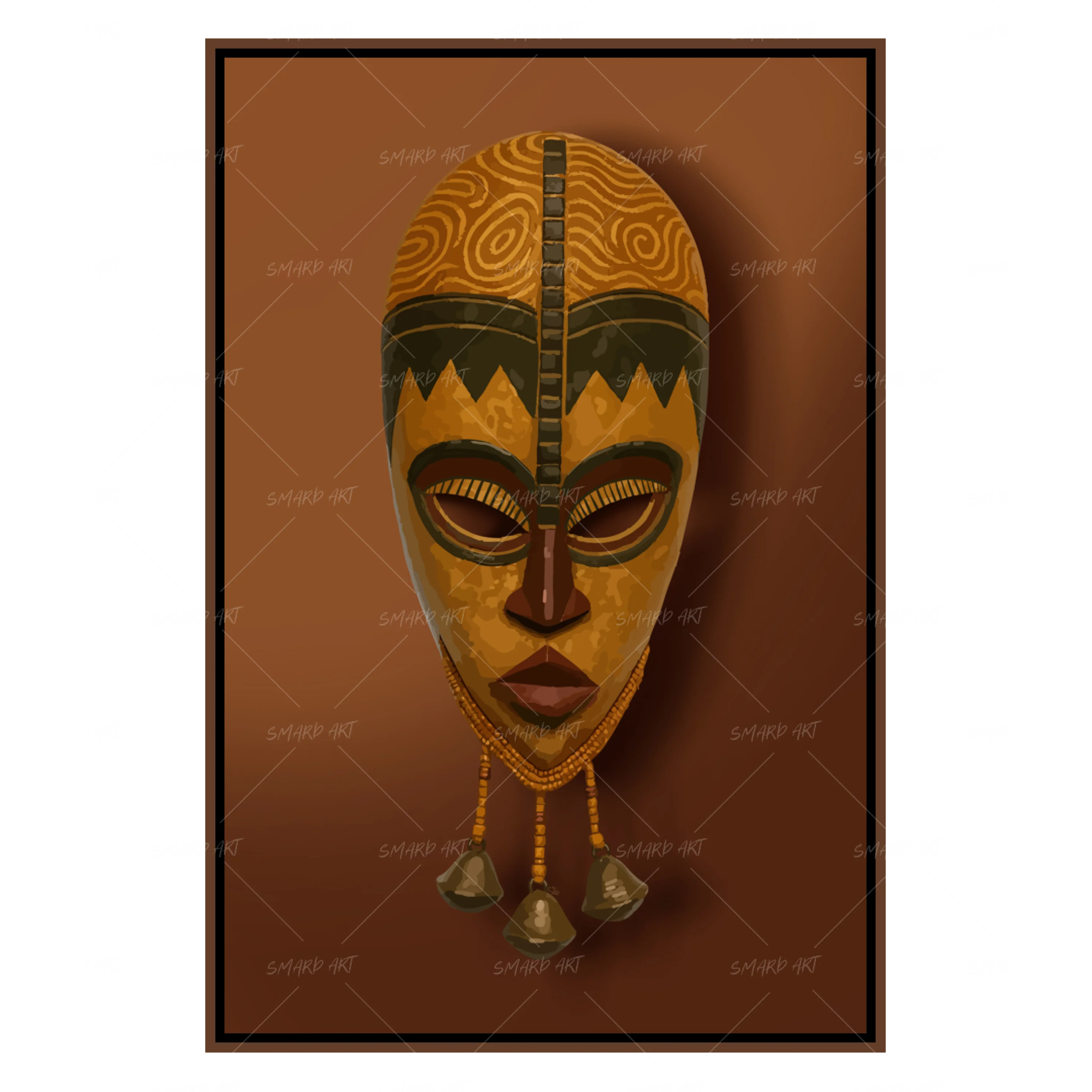 Culture Cast-wall art print featuring decorative artistic design suitable for living rooms, offices, and schools by SmardArt. Elevate your space with Black wall art that speaks to culture, identity, and creativity. At Smard, we celebrate artistry made with melanin, bringing powerful and inspiring designs to life.