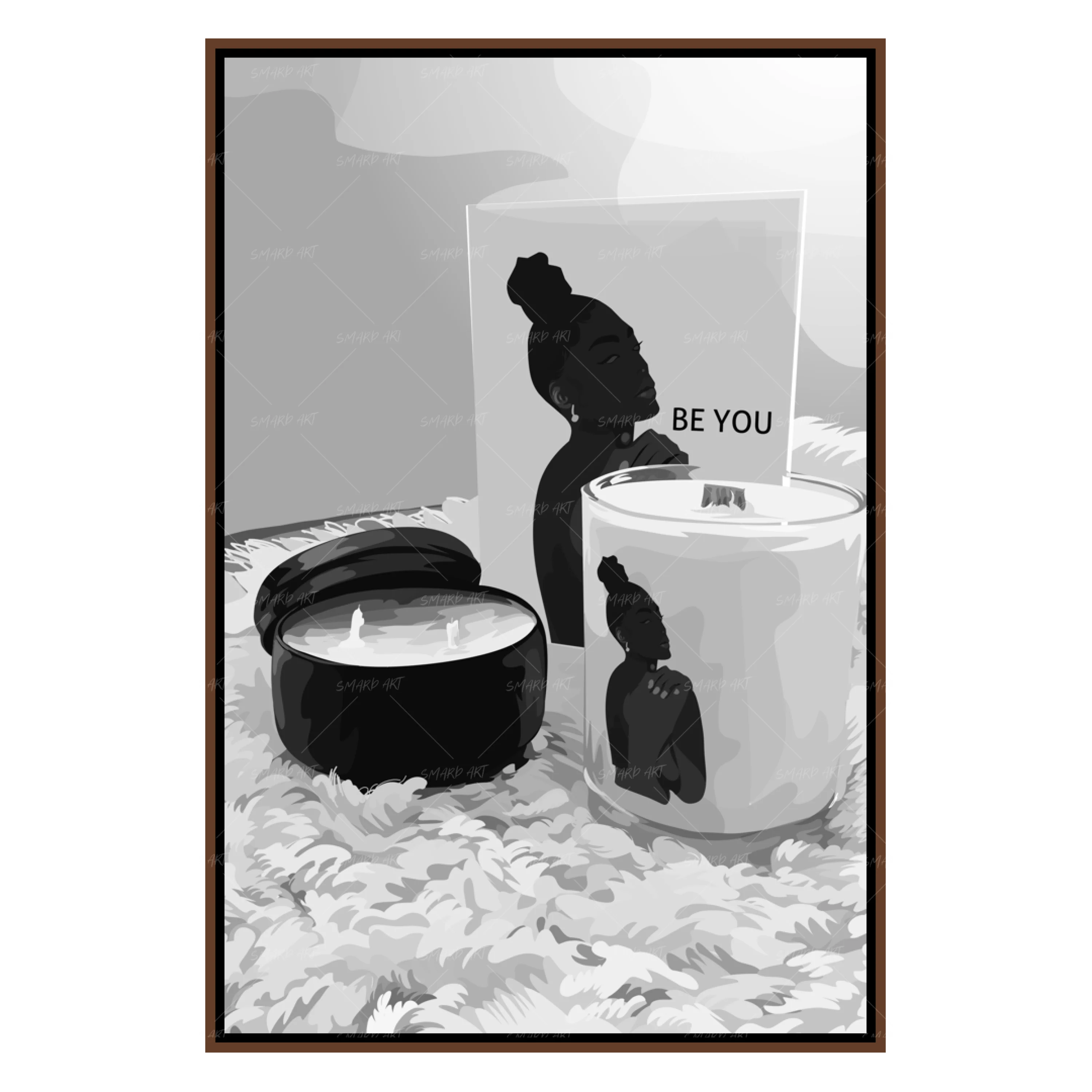 Candle Lover B&W-Smard