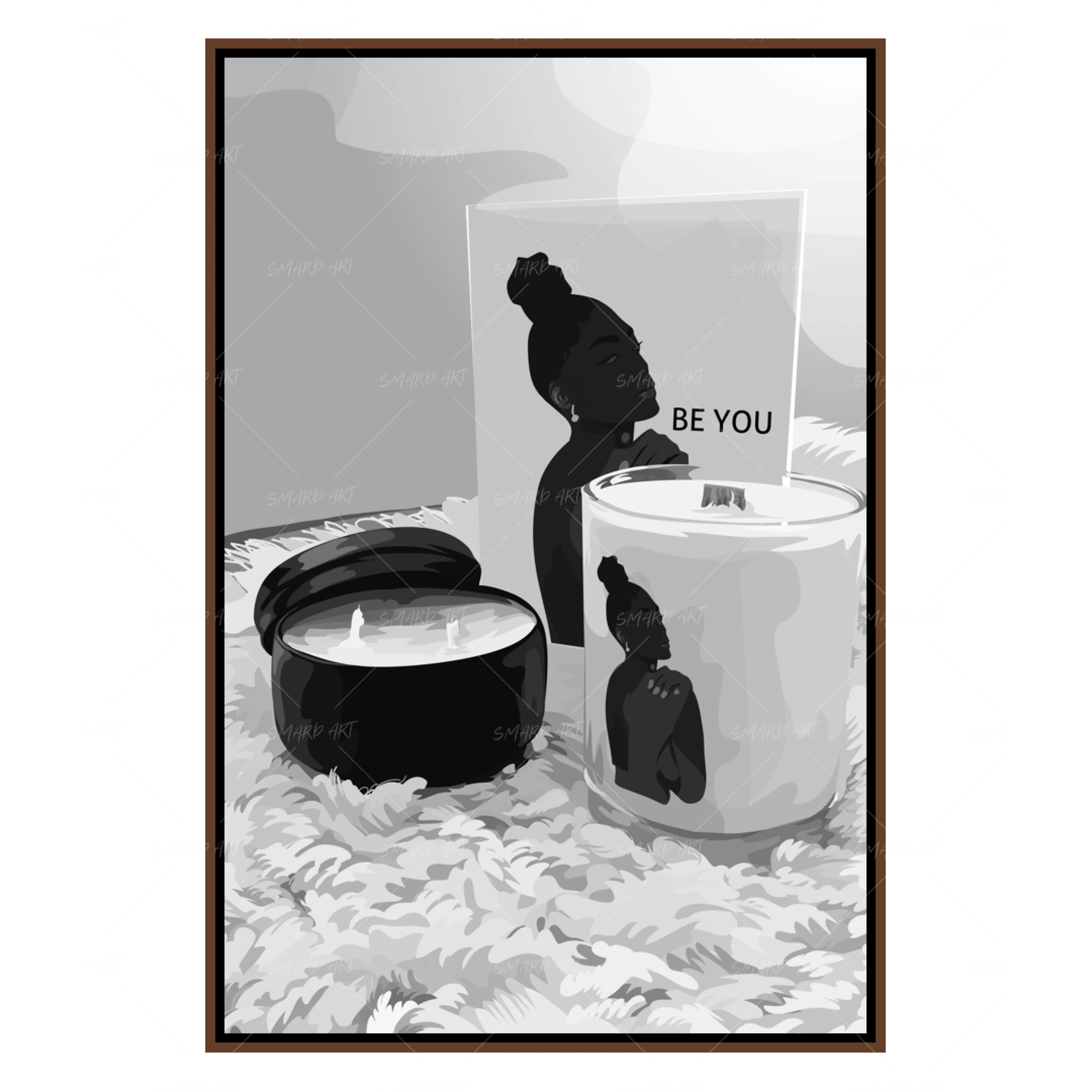 Candle Lover B&W-Smard