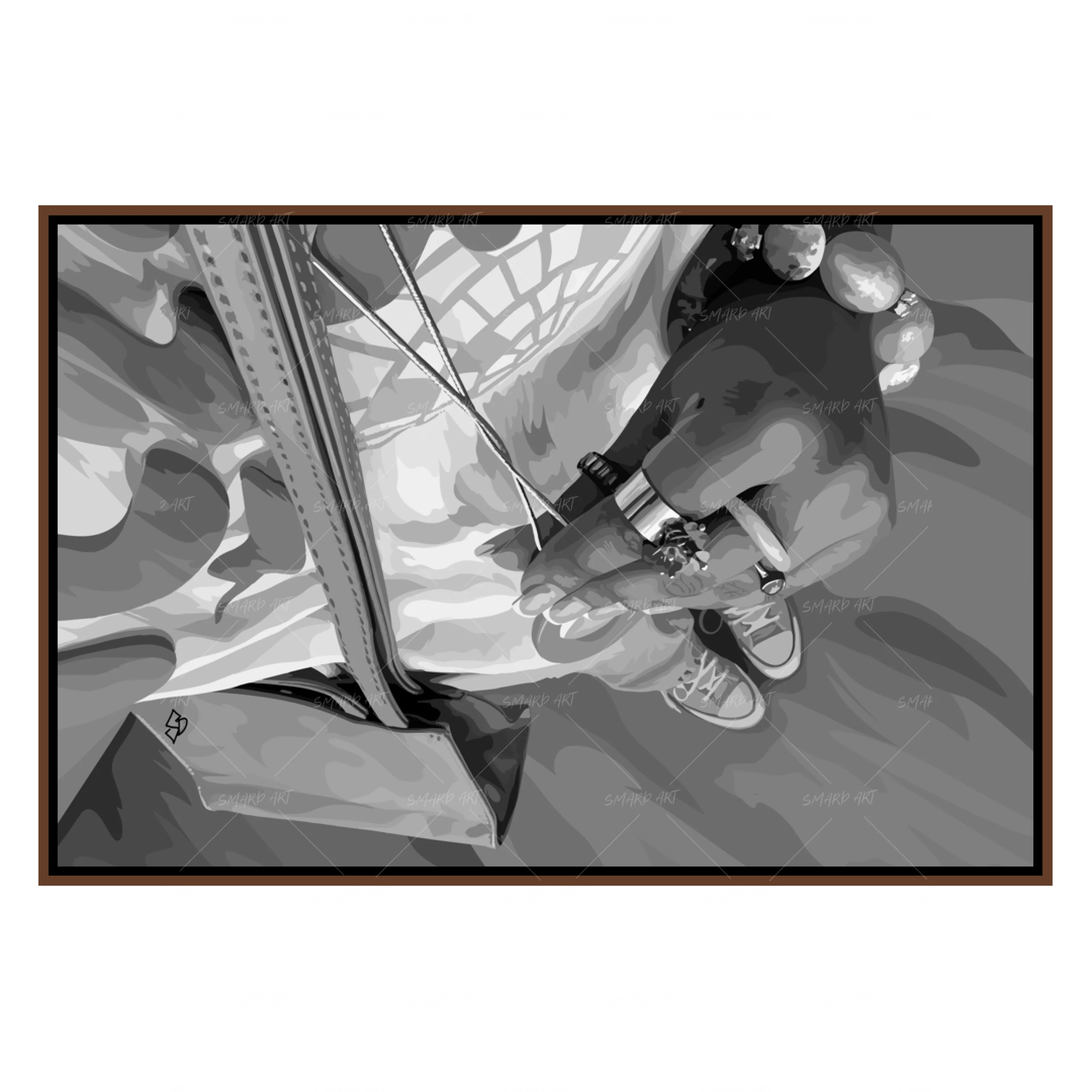 Colourful Jewels II B&W-Smard