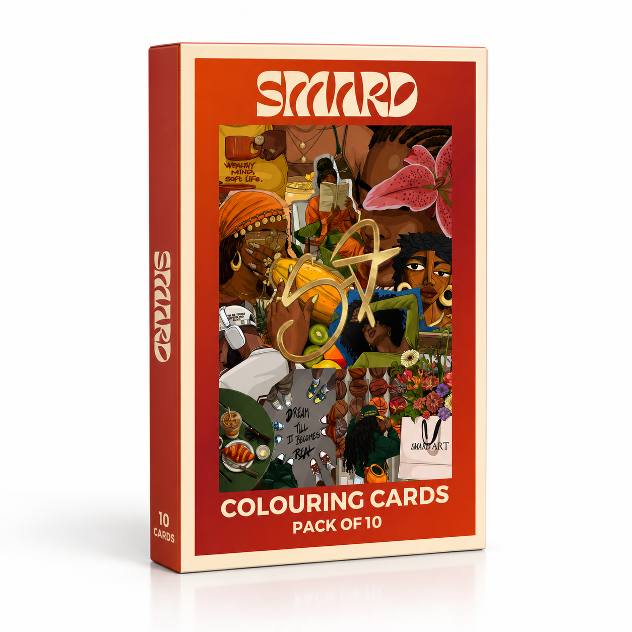 Colouring Cards - Pack of 10