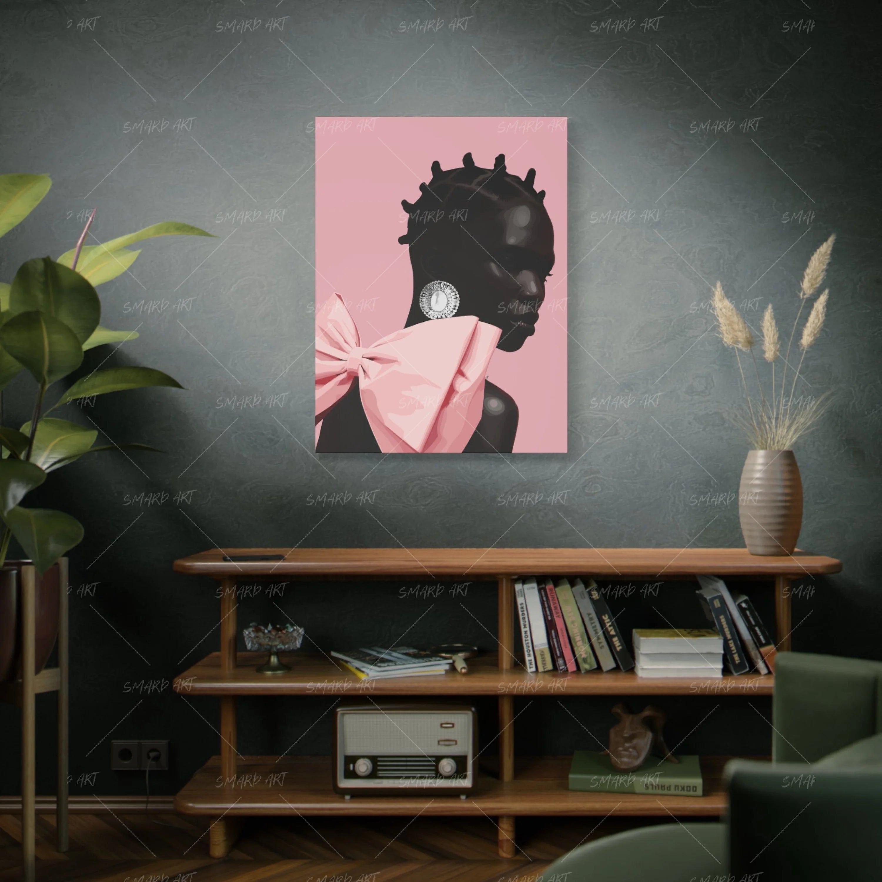 The Grand Knot-wall art print featuring decorative artistic design suitable for living rooms, offices, and schools by SmardArt. Elevate your space with Black wall art that speaks to culture, identity, and creativity. At Smard, we celebrate artistry made with melanin, bringing powerful and inspiring designs to life.
