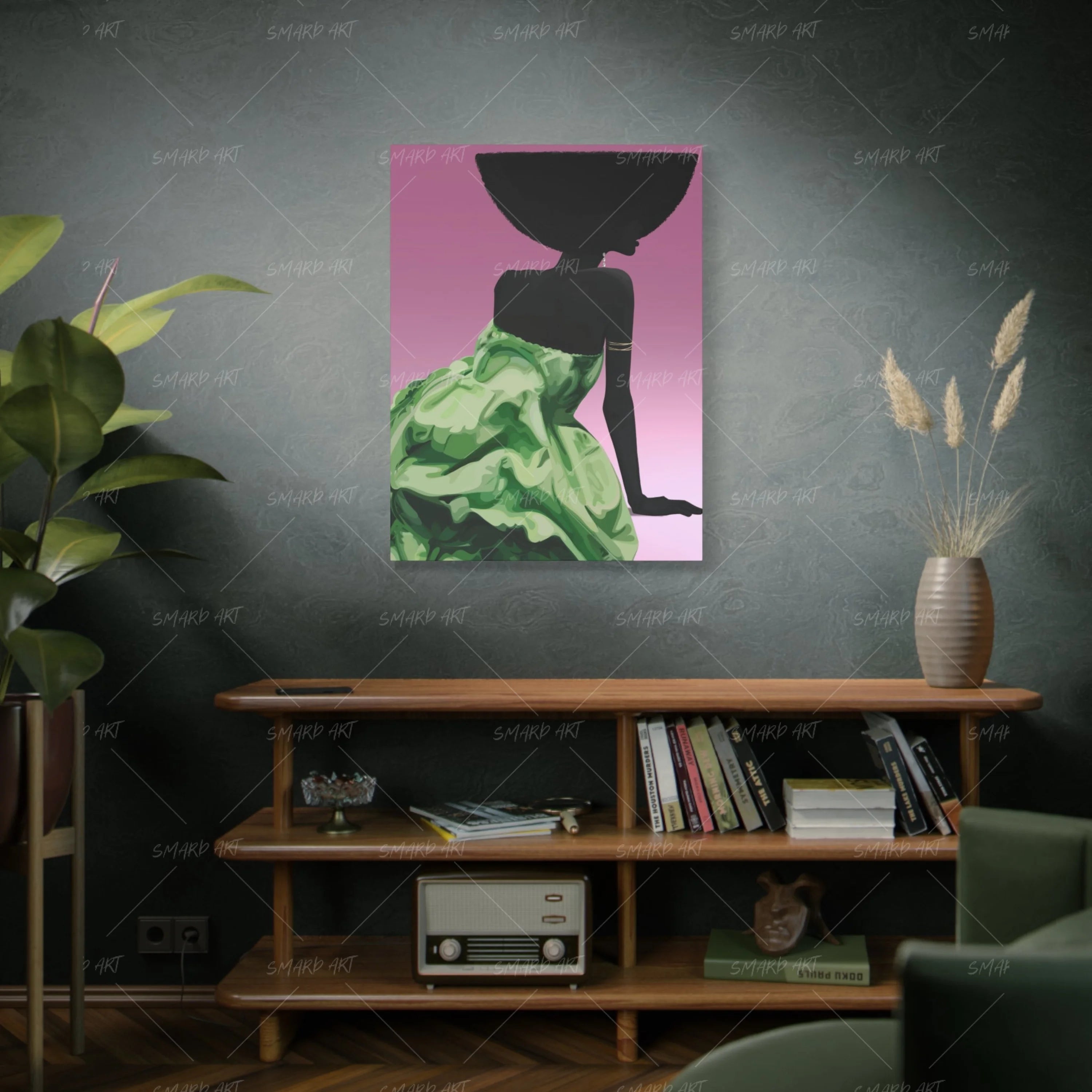 Angles Of Her-wall art print featuring decorative artistic design suitable for living rooms, offices, and schools by SmardArt. Elevate your space with Black wall art that speaks to culture, identity, and creativity. At Smard, we celebrate artistry made with melanin, bringing powerful and inspiring designs to life.