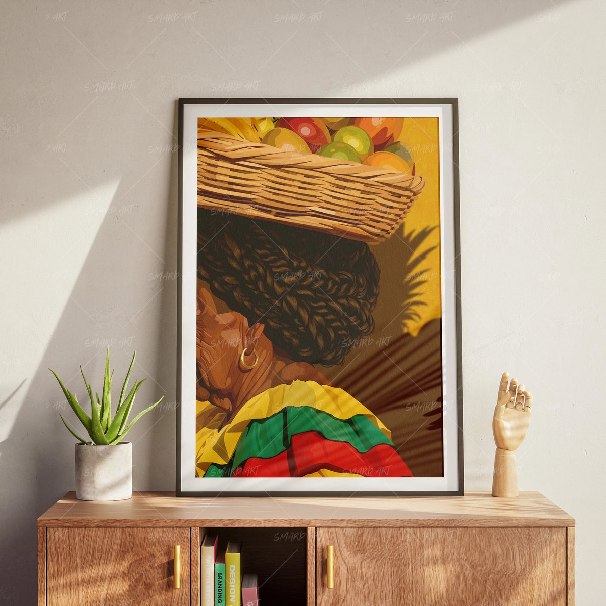 Crown of Ancestors-wall art print featuring decorative artistic design suitable for living rooms, offices, and schools by SmardArt. Elevate your space with Black wall art that speaks to culture, identity, and creativity. At Smard, we celebrate artistry made with melanin, bringing powerful and inspiring designs to life.