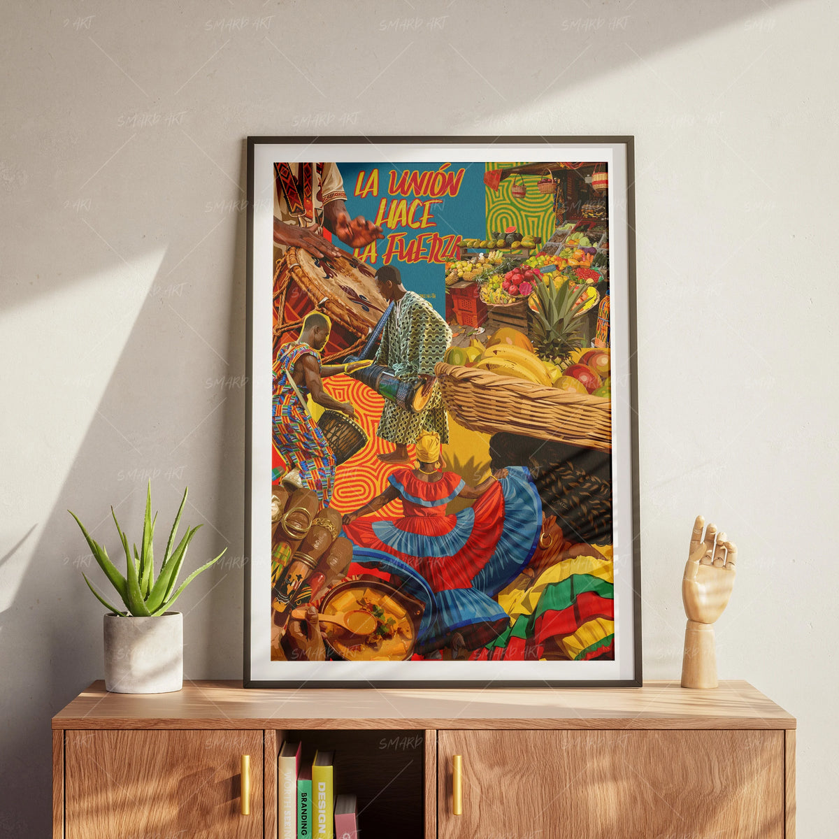 Culture Collage-wall art print featuring decorative artistic design suitable for living rooms, offices, and schools by SmardArt. Elevate your space with Black wall art that speaks to culture, identity, and creativity. At Smard, we celebrate artistry made with melanin, bringing powerful and inspiring designs to life.