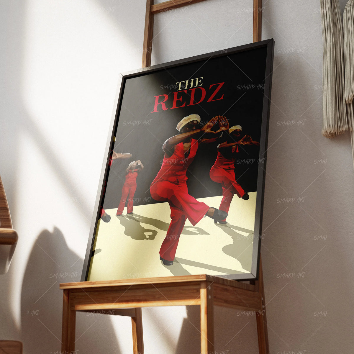 D.S.T-wall art print featuring decorative artistic design suitable for living rooms, offices, and schools by SmardArt. Elevate your space with Black wall art that speaks to culture, identity, and creativity. At Smard, we celebrate artistry made with melanin, bringing powerful and inspiring designs to life.