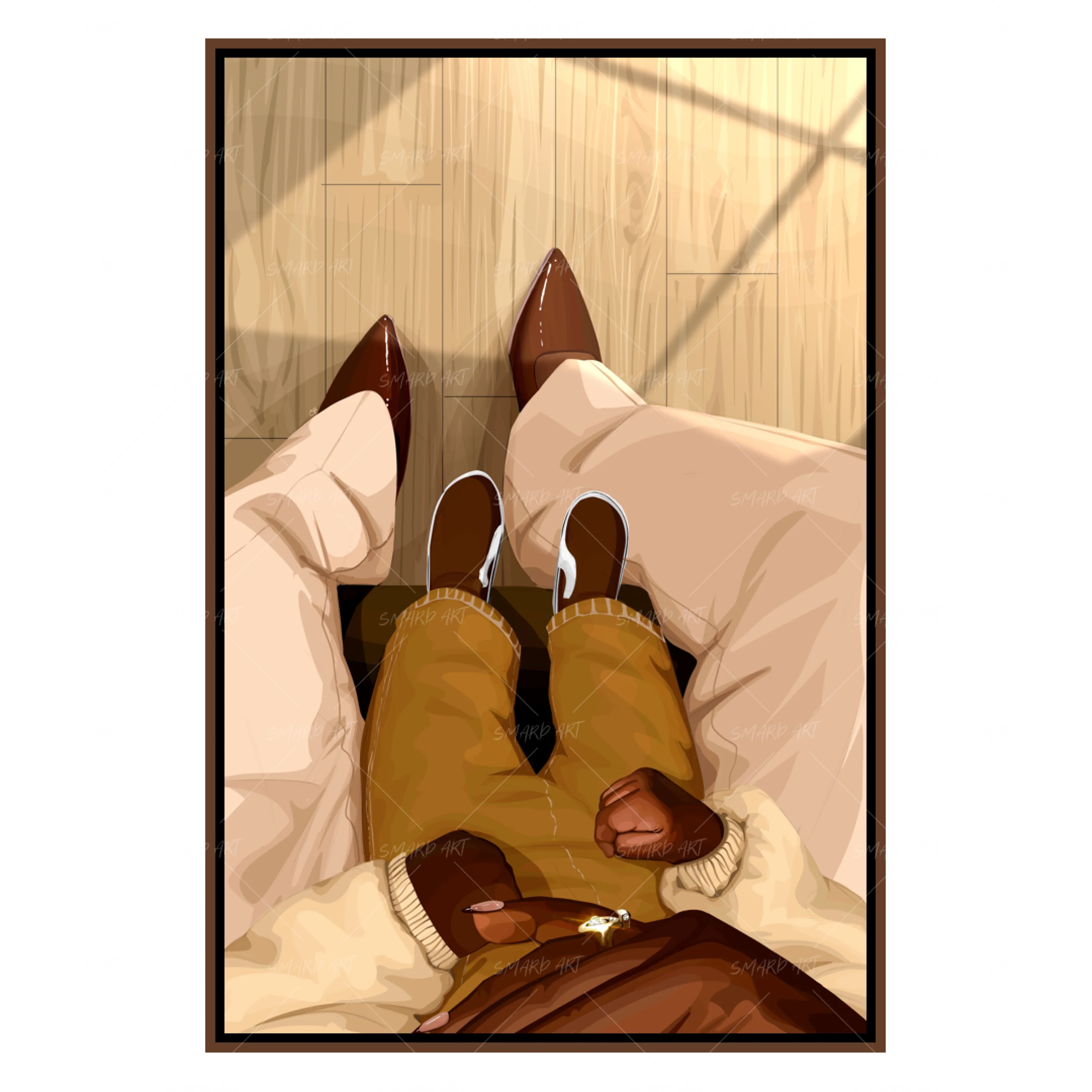 Day One-wall art print featuring decorative artistic design suitable for living rooms, offices, and schools by SmardArt. Elevate your space with Black wall art that speaks to culture, identity, and creativity. At Smard, we celebrate artistry made with melanin, bringing powerful and inspiring designs to life.