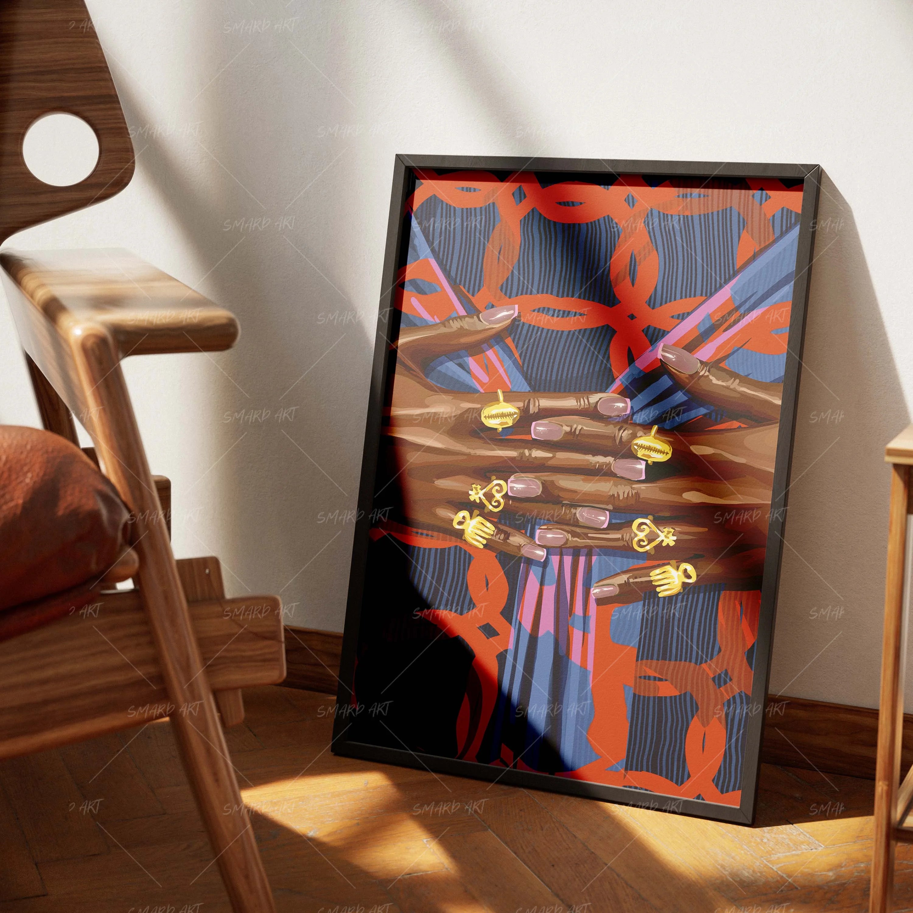 Diaspora Drip II-wall art print featuring decorative artistic design suitable for living rooms, offices, and schools by SmardArt. Elevate your space with Black wall art that speaks to culture, identity, and creativity. At Smard, we celebrate artistry made with melanin, bringing powerful and inspiring designs to life.