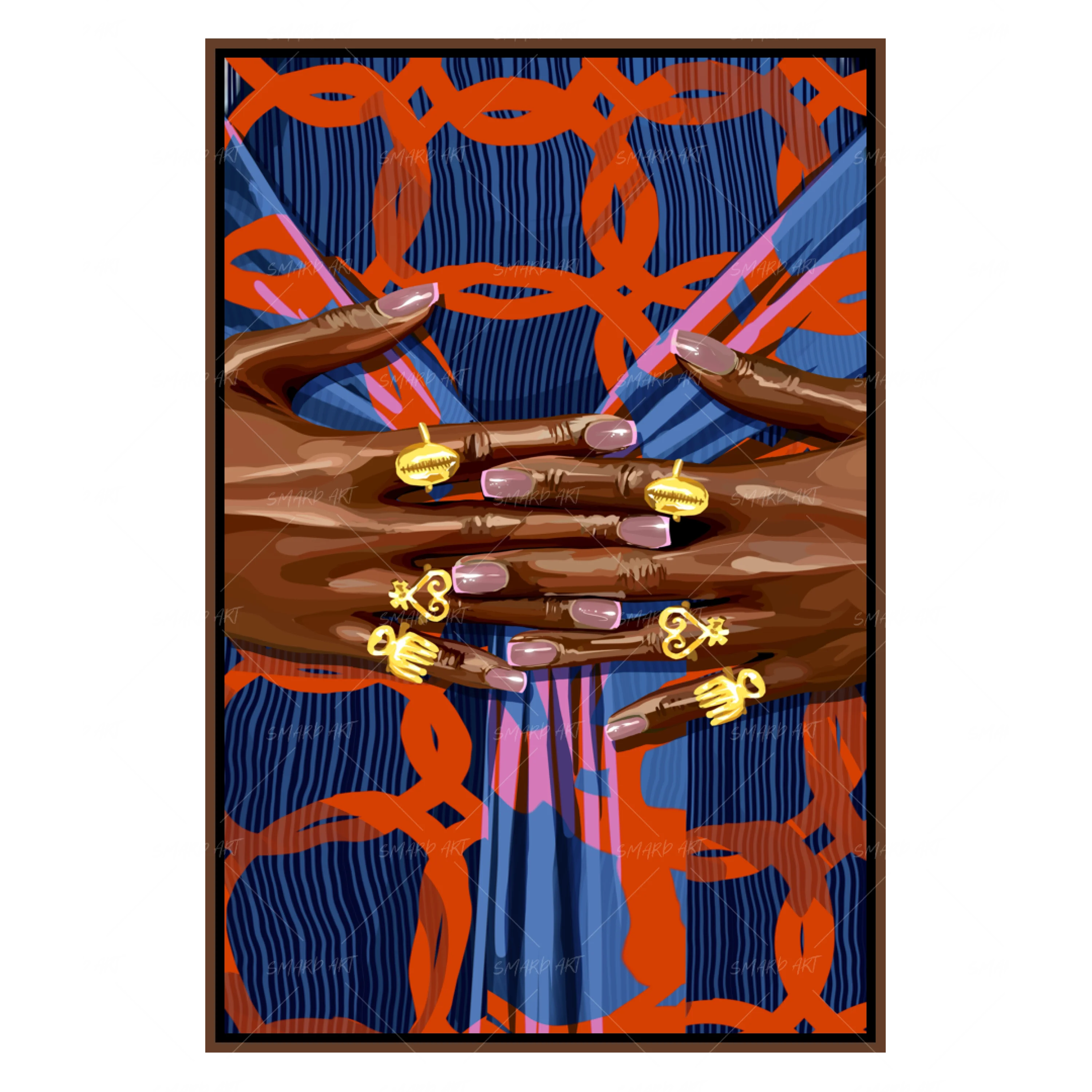 Diaspora Drip II-wall art print featuring decorative artistic design suitable for living rooms, offices, and schools by SmardArt. Elevate your space with Black wall art that speaks to culture, identity, and creativity. At Smard, we celebrate artistry made with melanin, bringing powerful and inspiring designs to life.