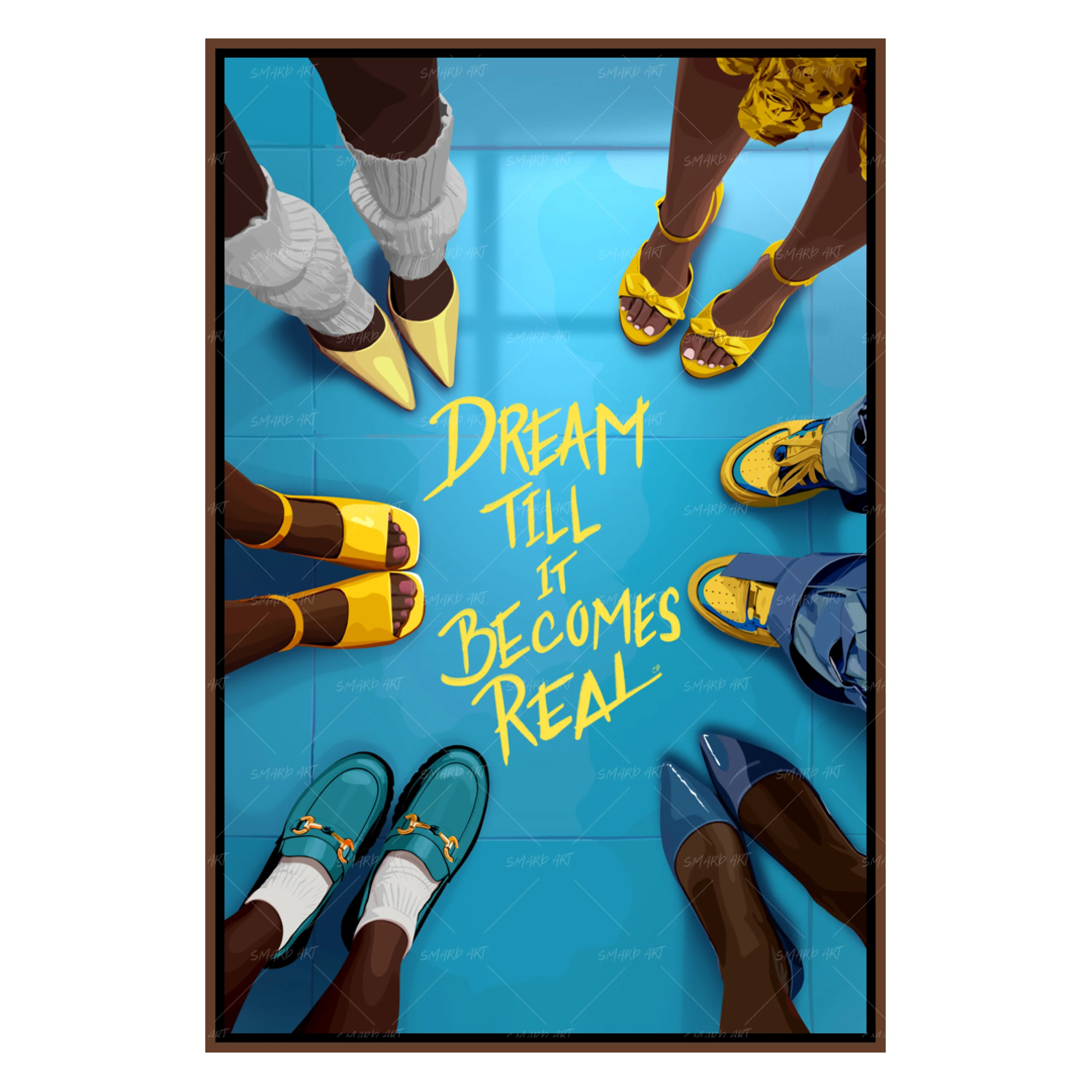 Dream Till It Becomes Real-Yellow & Blue-Smard
