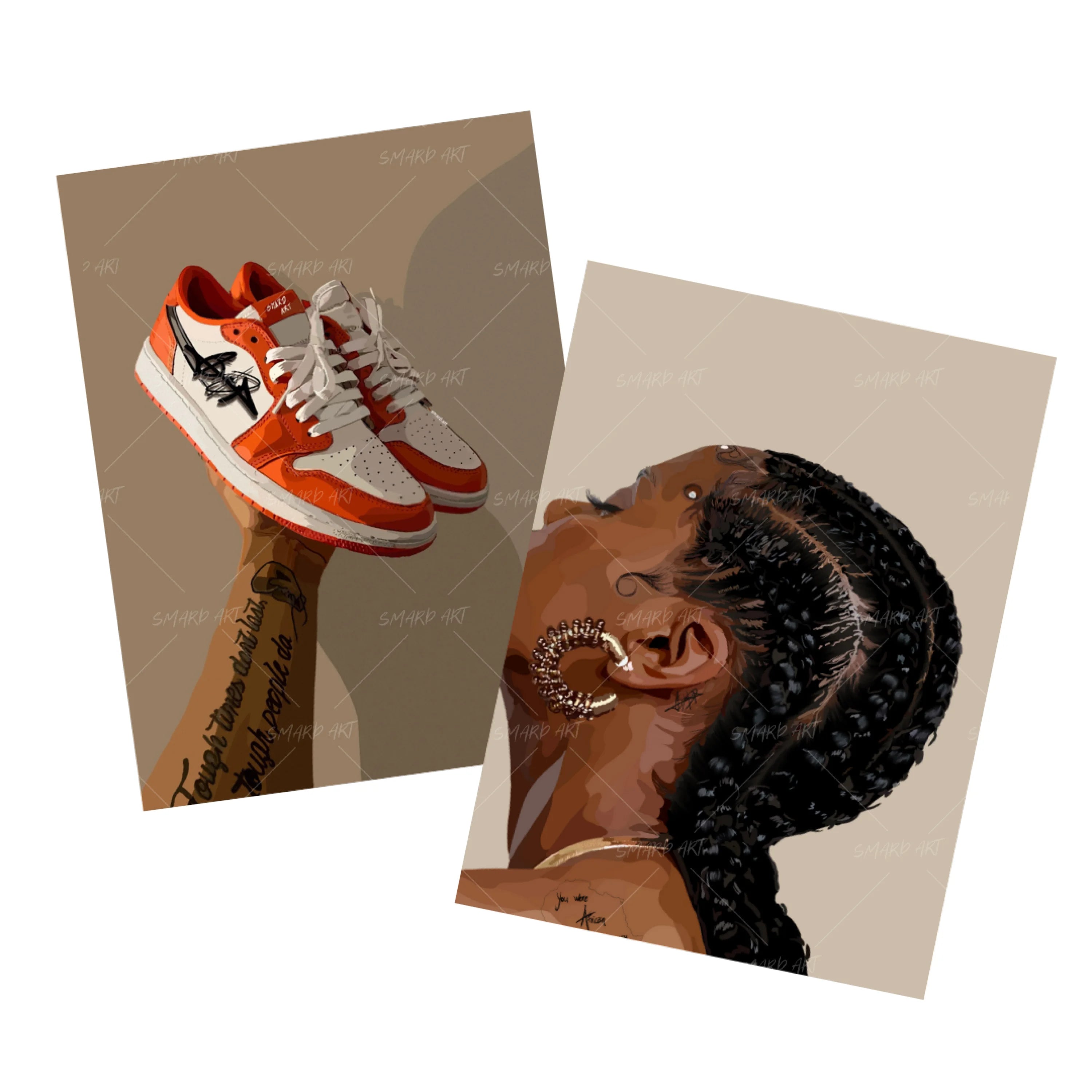 Add An Art Print-wall art print featuring decorative artistic design suitable for living rooms, offices, and schools by SmardArt. Elevate your space with Black wall art that speaks to culture, identity, and creativity. At Smard, we celebrate artistry made with melanin, bringing powerful and inspiring designs to life.