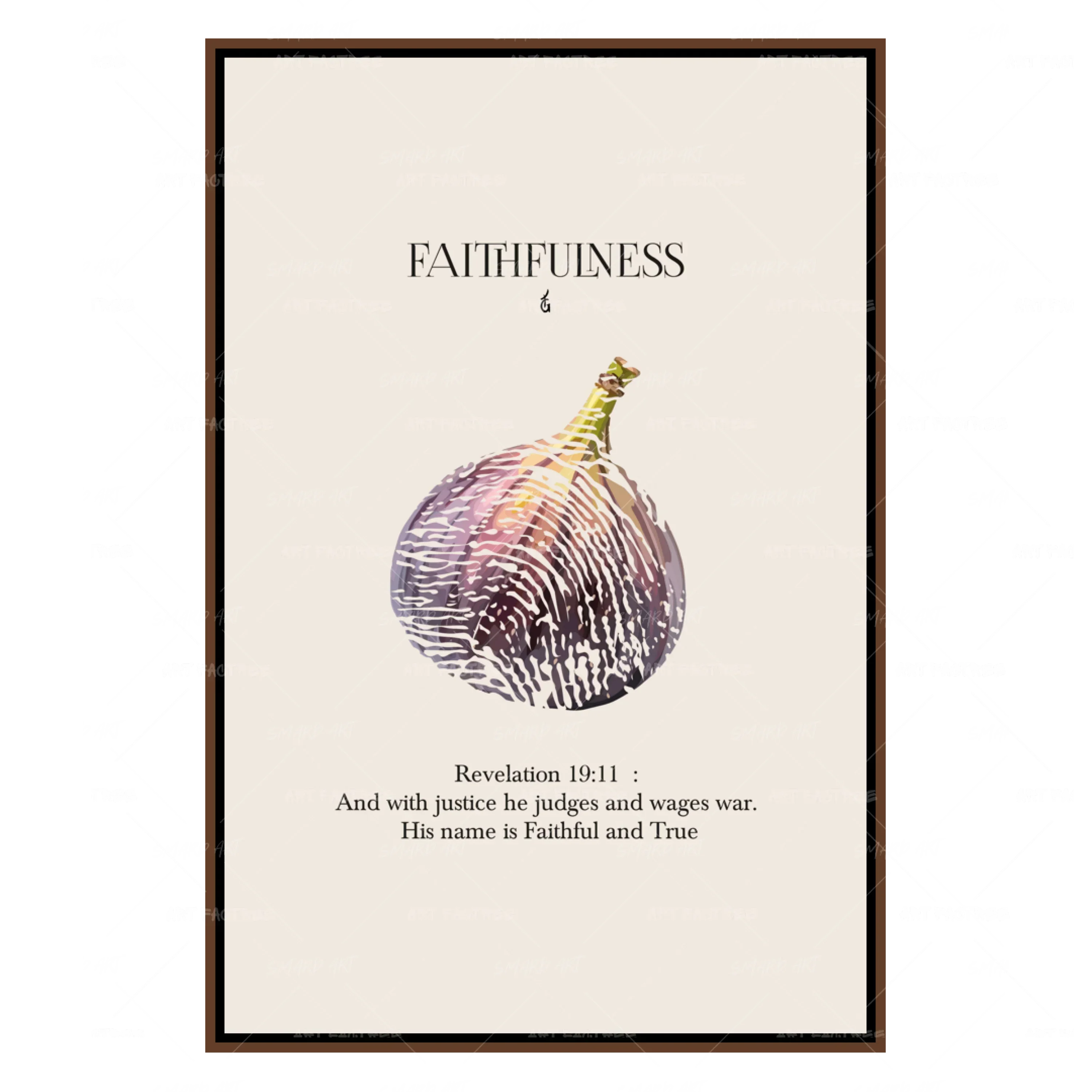 Faithfulness-wall art print featuring decorative artistic design suitable for living rooms, offices, and schools by SmardArt. Elevate your space with Black wall art that speaks to culture, identity, and creativity. At Smard, we celebrate artistry made with melanin, bringing powerful and inspiring designs to life.