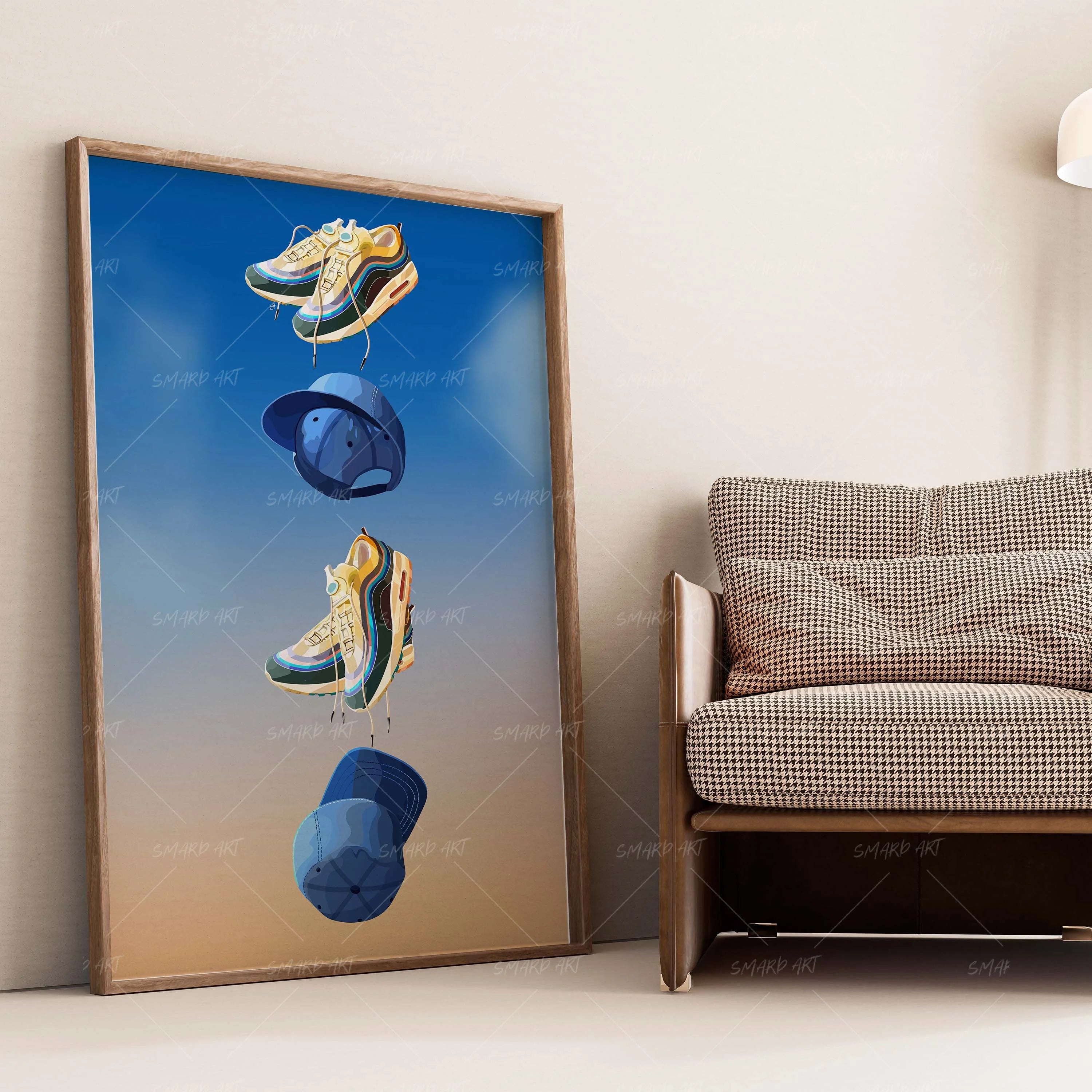 Falling Drip-wall art print featuring decorative artistic design suitable for living rooms, offices, and schools by SmardArt. Elevate your space with Black wall art that speaks to culture, identity, and creativity. At Smard, we celebrate artistry made with melanin, bringing powerful and inspiring designs to life.
