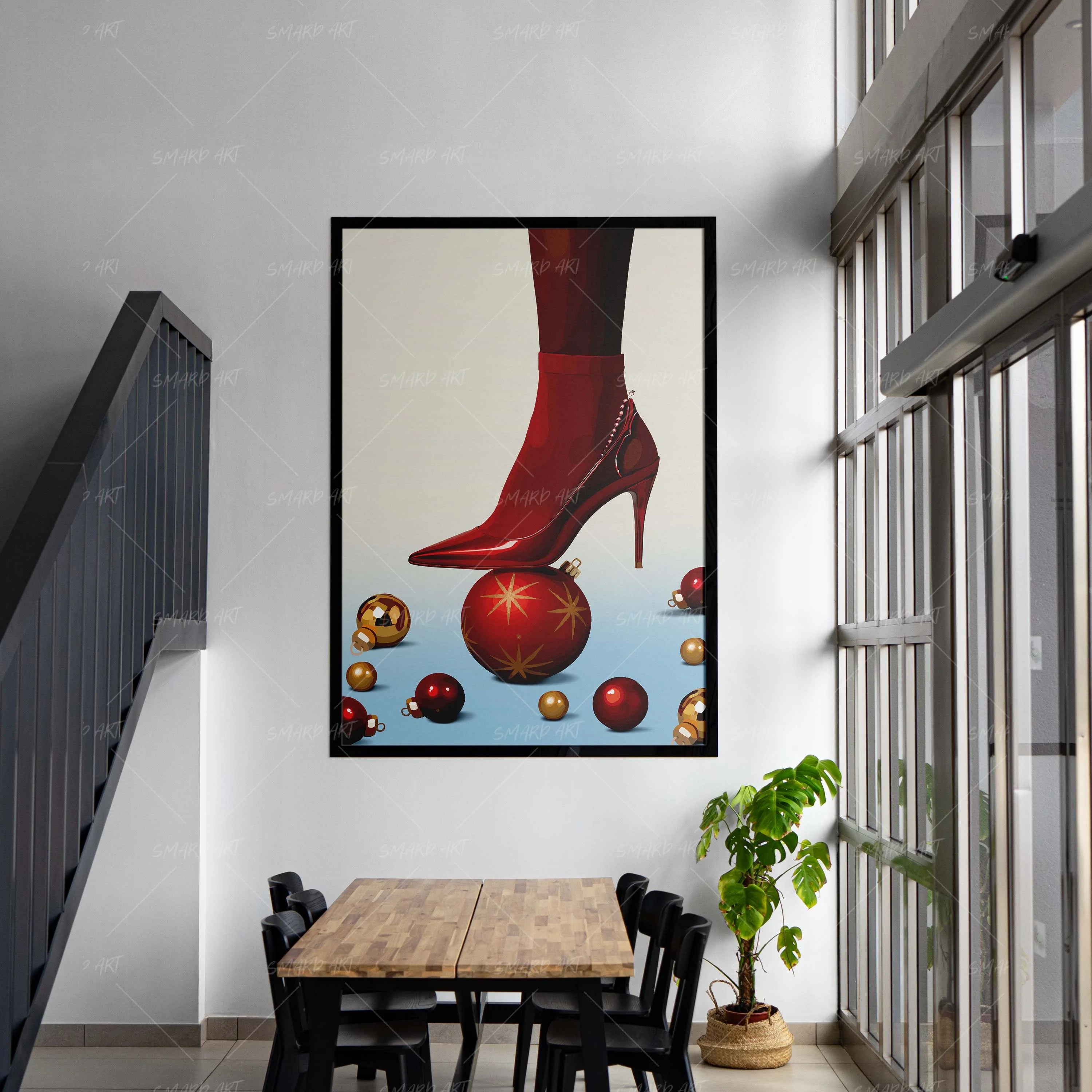 Festive Footwork-wall art print featuring decorative artistic design suitable for living rooms, offices, and schools by SmardArt. Elevate your space with Black wall art that speaks to culture, identity, and creativity. At Smard, we celebrate artistry made with melanin, bringing powerful and inspiring designs to life.