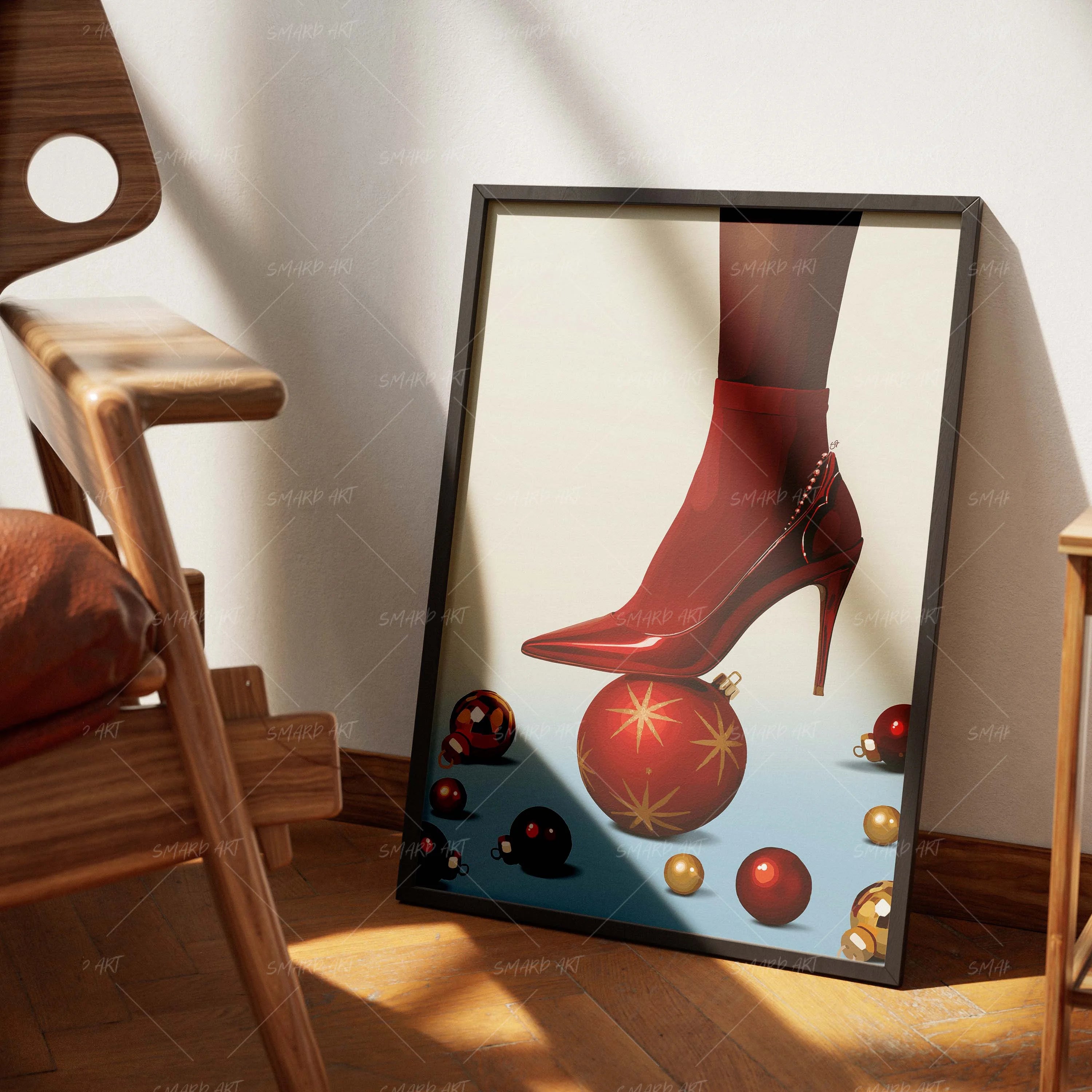 Festive Footwork-wall art print featuring decorative artistic design suitable for living rooms, offices, and schools by SmardArt. Elevate your space with Black wall art that speaks to culture, identity, and creativity. At Smard, we celebrate artistry made with melanin, bringing powerful and inspiring designs to life.