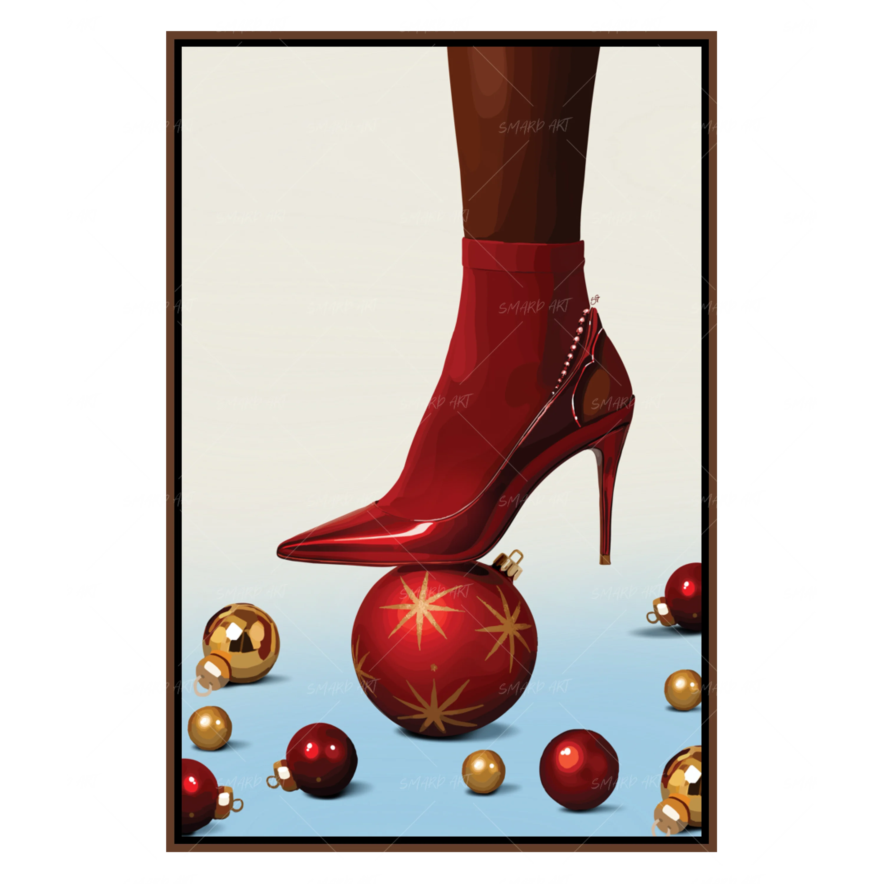 Festive Footwork-wall art print featuring decorative artistic design suitable for living rooms, offices, and schools by SmardArt. Elevate your space with Black wall art that speaks to culture, identity, and creativity. At Smard, we celebrate artistry made with melanin, bringing powerful and inspiring designs to life.