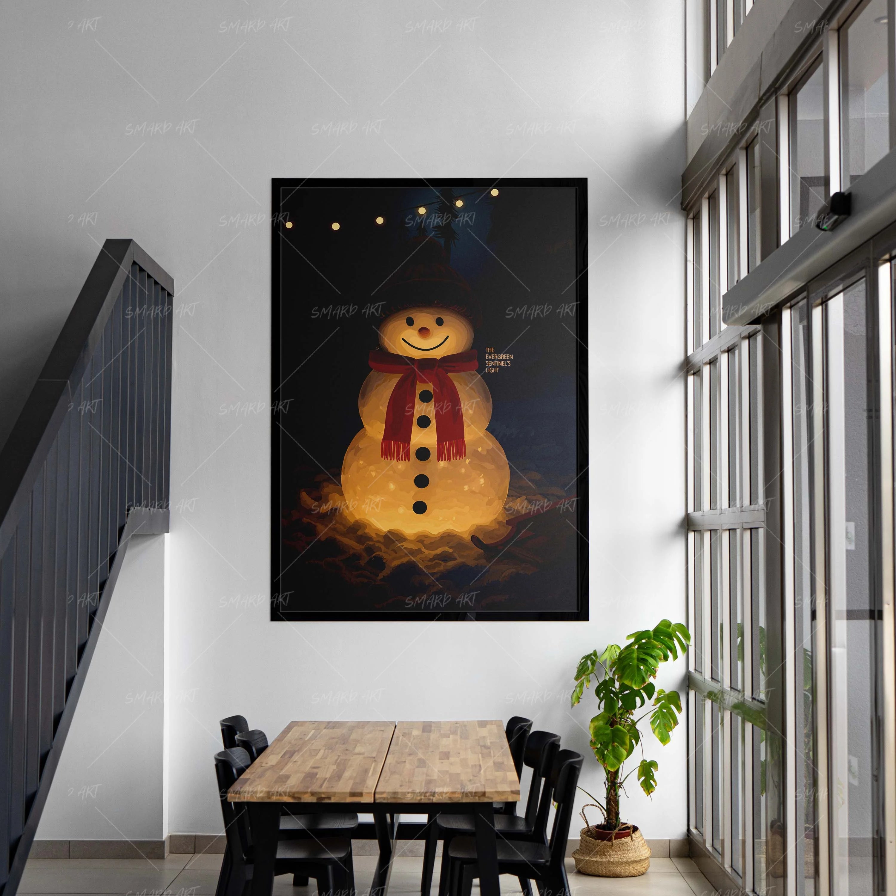 Frosted Friend-wall art print featuring decorative artistic design suitable for living rooms, offices, and schools by SmardArt. Elevate your space with Black wall art that speaks to culture, identity, and creativity. At Smard, we celebrate artistry made with melanin, bringing powerful and inspiring designs to life.