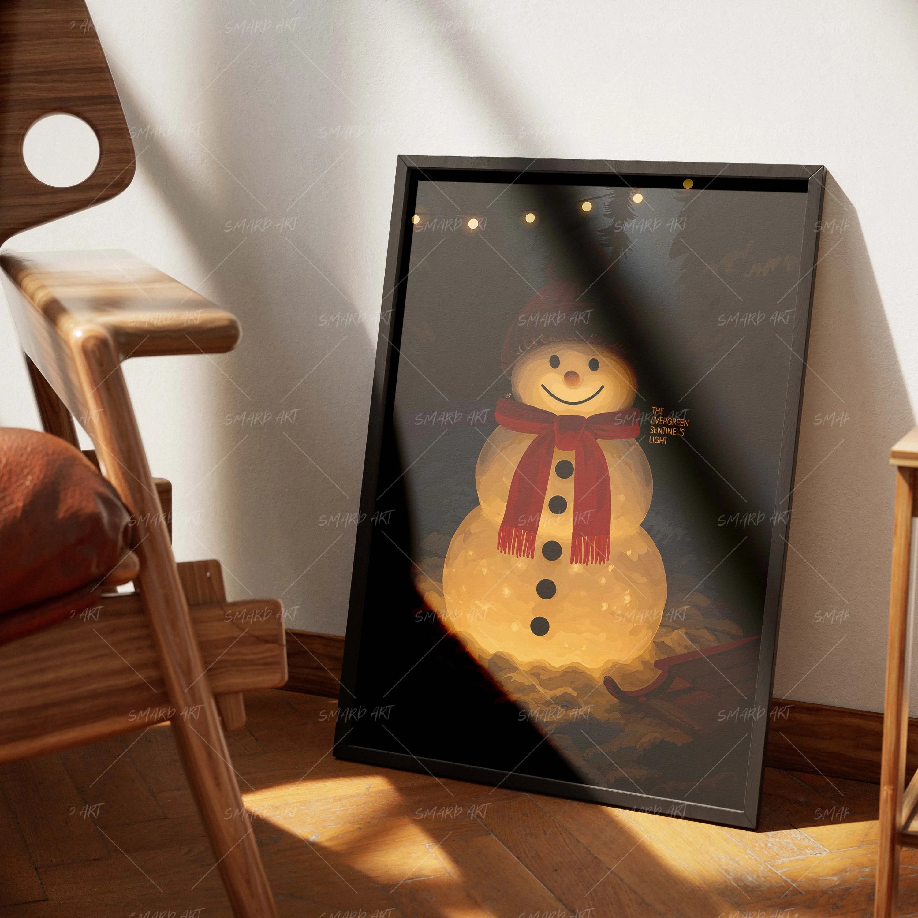 Frosted Friend-wall art print featuring decorative artistic design suitable for living rooms, offices, and schools by SmardArt. Elevate your space with Black wall art that speaks to culture, identity, and creativity. At Smard, we celebrate artistry made with melanin, bringing powerful and inspiring designs to life.