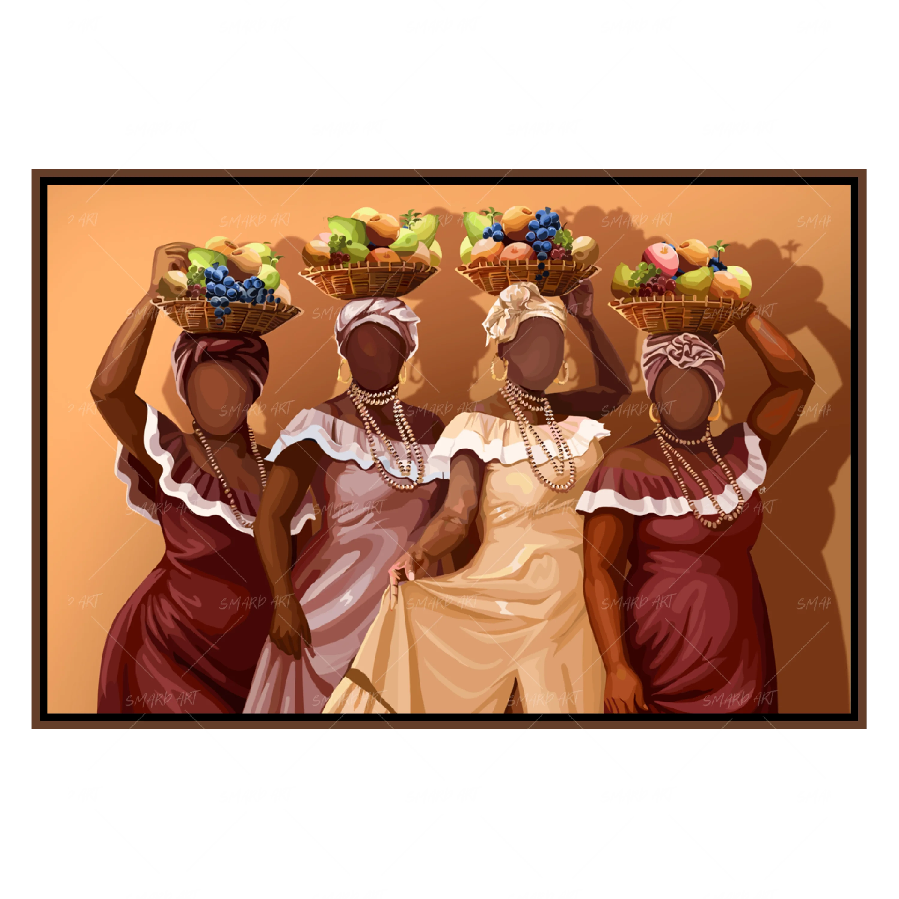 Flavor Of Home-wall art print featuring decorative artistic design suitable for living rooms, offices, and schools by SmardArt. Elevate your space with Black wall art that speaks to culture, identity, and creativity. At Smard, we celebrate artistry made with melanin, bringing powerful and inspiring designs to life.