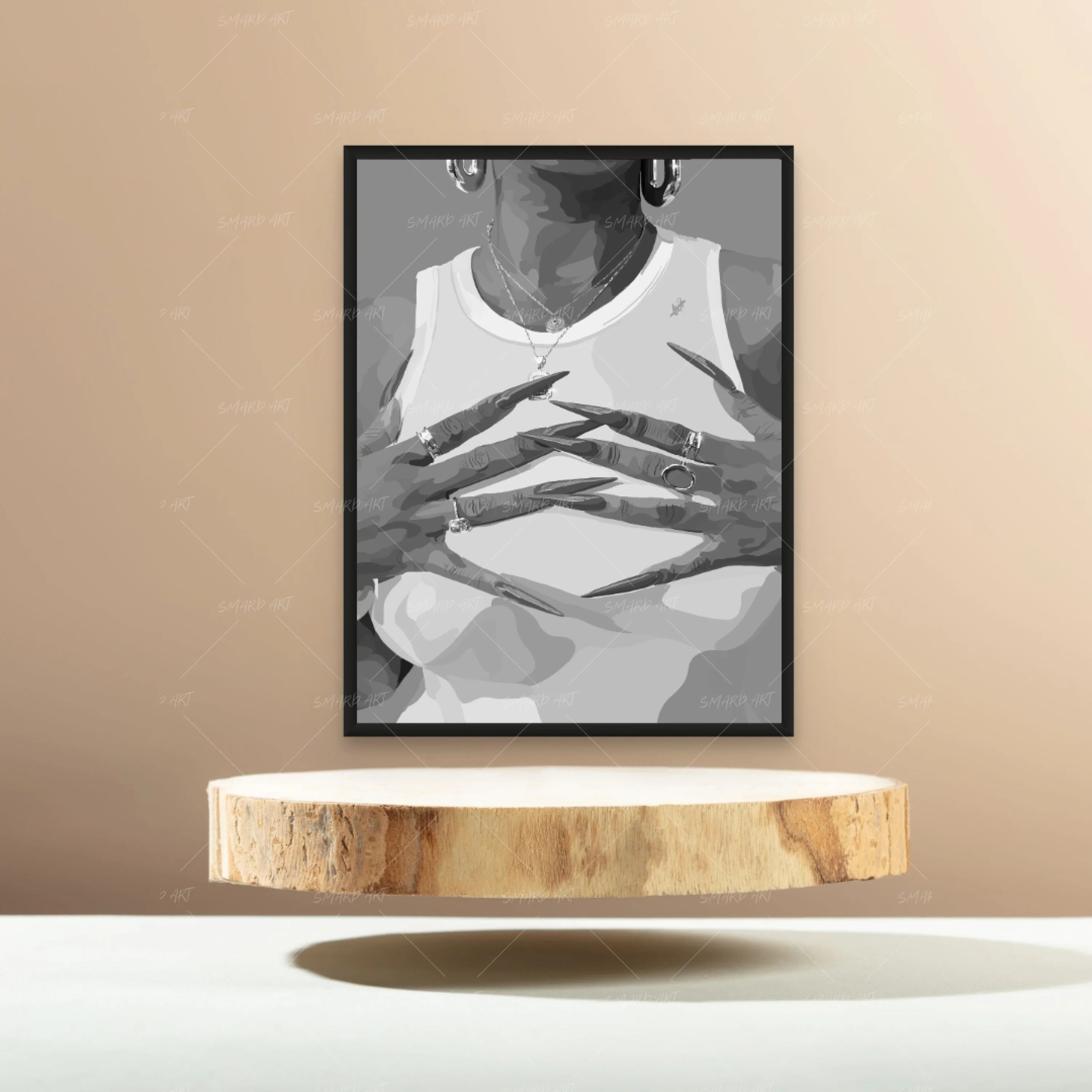 Fuchsia I Portrait B&W-Smard