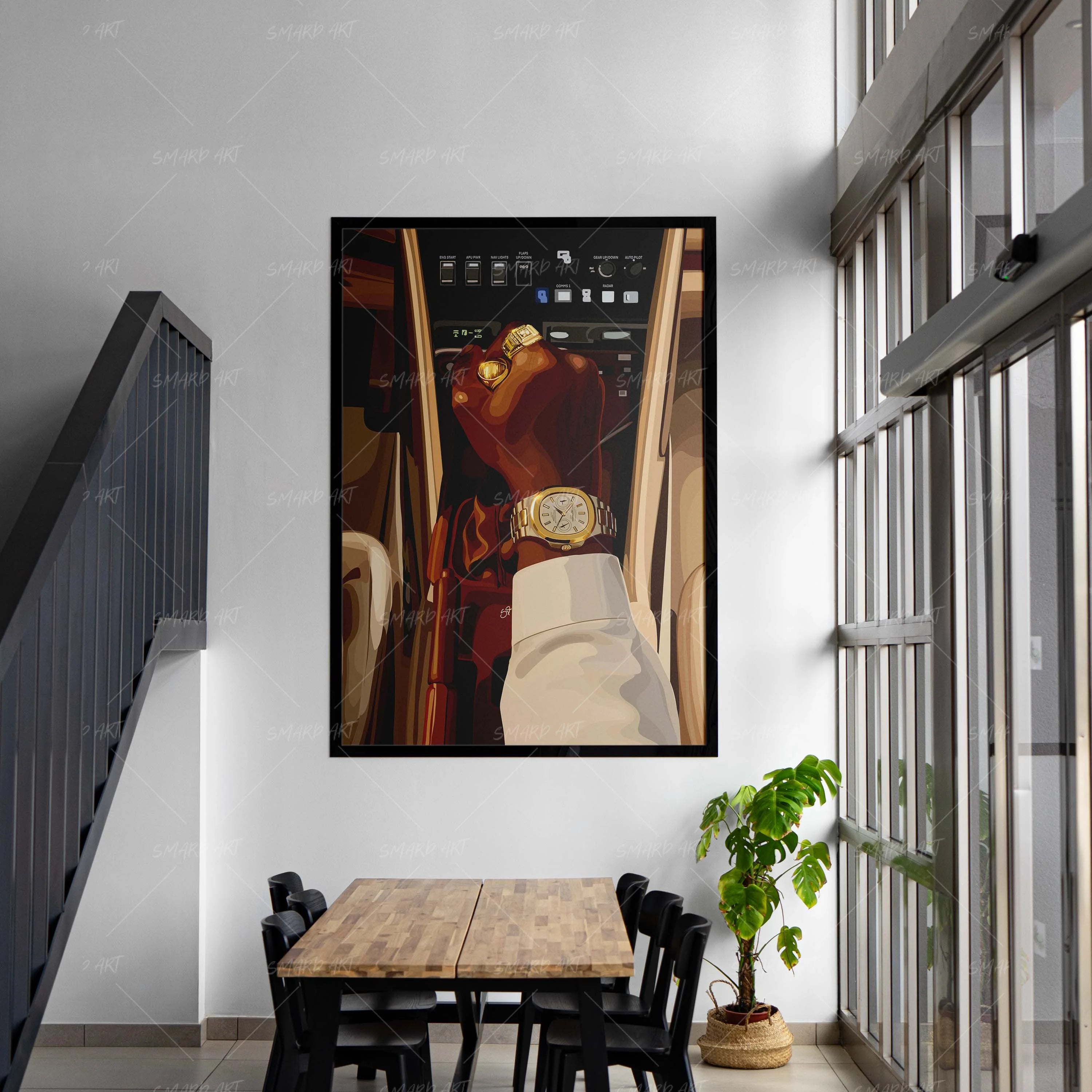 Gear Check-wall art print featuring decorative artistic design suitable for living rooms, offices, and schools by SmardArt. Elevate your space with Black wall art that speaks to culture, identity, and creativity. At Smard, we celebrate artistry made with melanin, bringing powerful and inspiring designs to life.