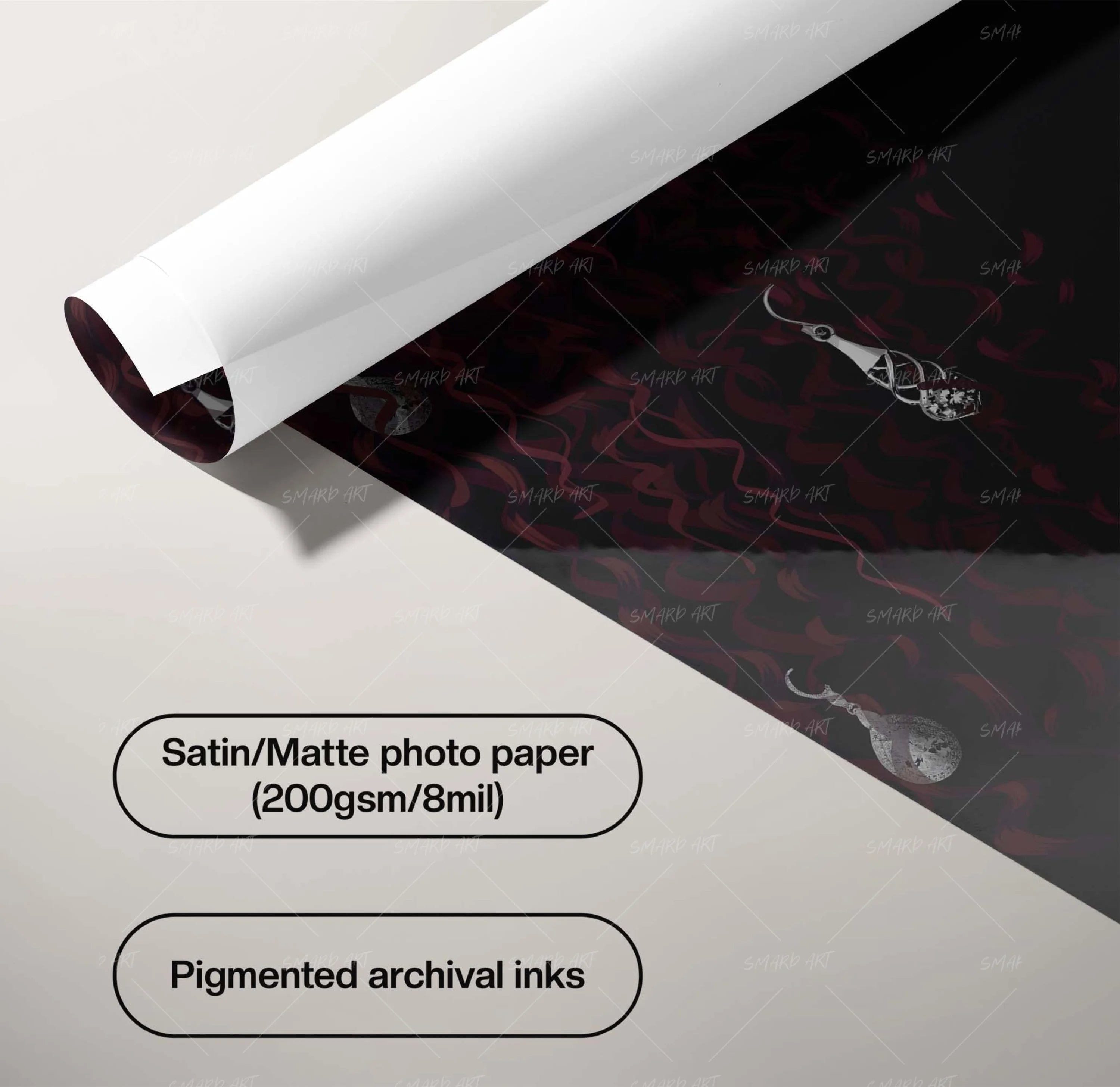 Gemstrands-wall art print featuring decorative artistic design suitable for living rooms, offices, and schools by SmardArt. Elevate your space with Black wall art that speaks to culture, identity, and creativity. At Smard, we celebrate artistry made with melanin, bringing powerful and inspiring designs to life.