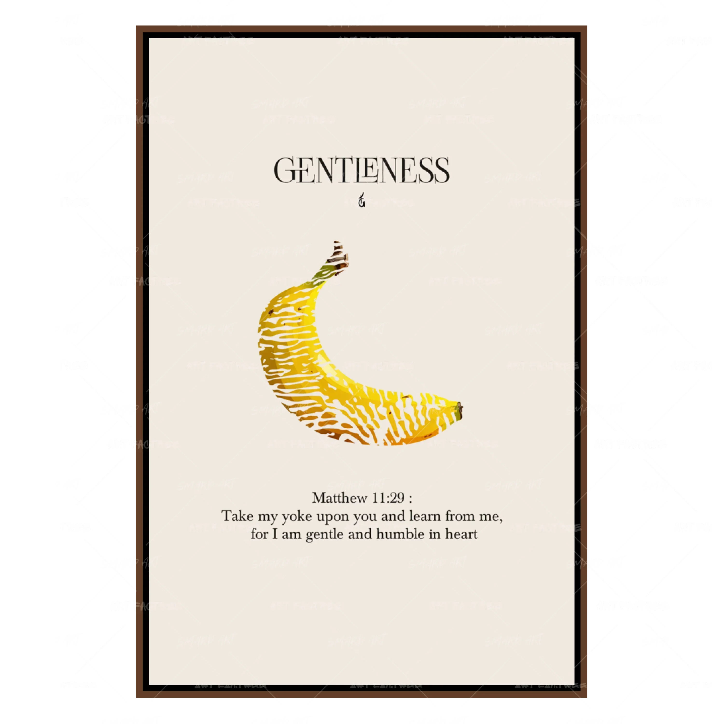 Gentleness-wall art print featuring decorative artistic design suitable for living rooms, offices, and schools by SmardArt. Elevate your space with Black wall art that speaks to culture, identity, and creativity. At Smard, we celebrate artistry made with melanin, bringing powerful and inspiring designs to life.